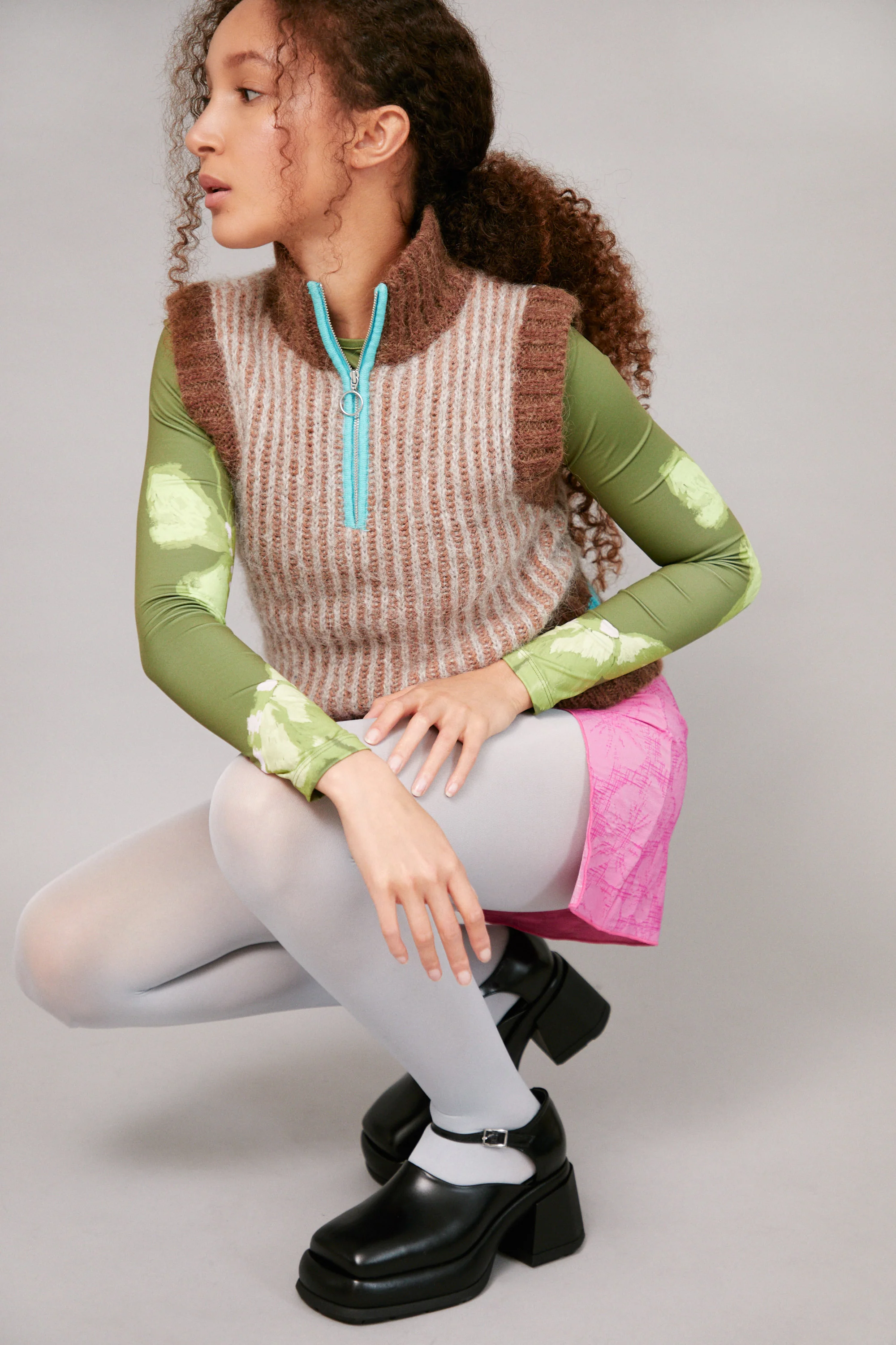 Fluff Vest | Neutral and Blue - Image 7