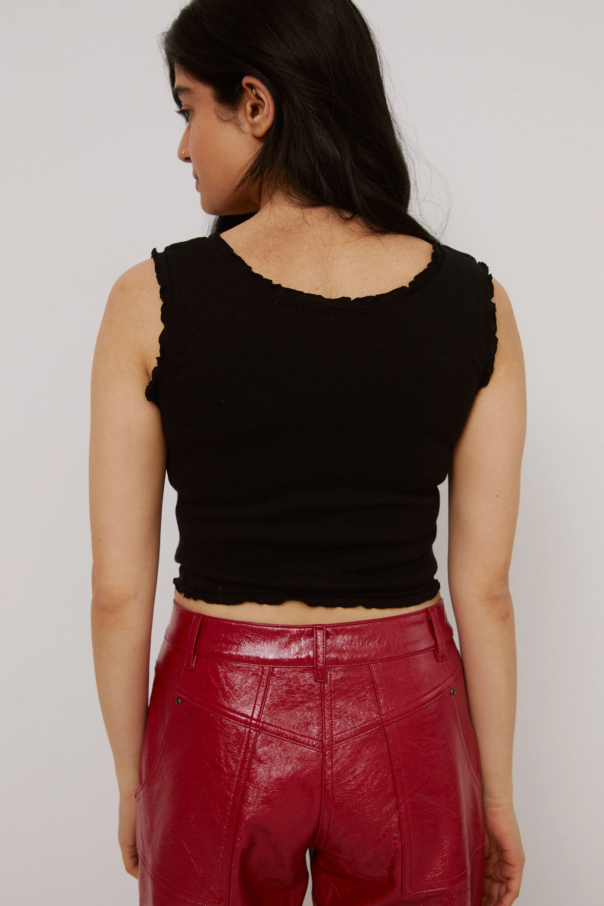 Mid-Rise Wax Pant | Vino - Image 6