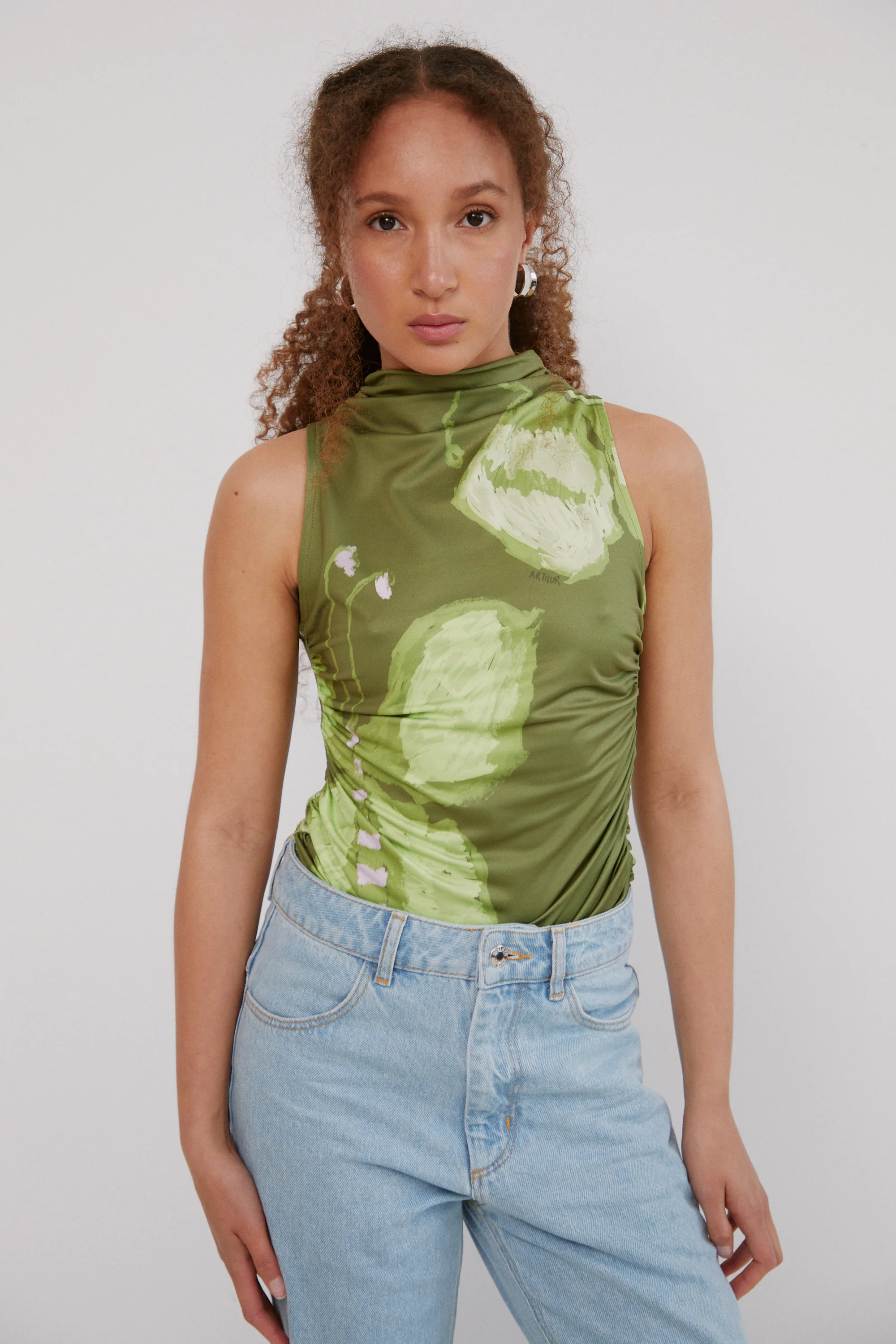 Ruched Turtle Neck Tank | B-Fly - Image 4