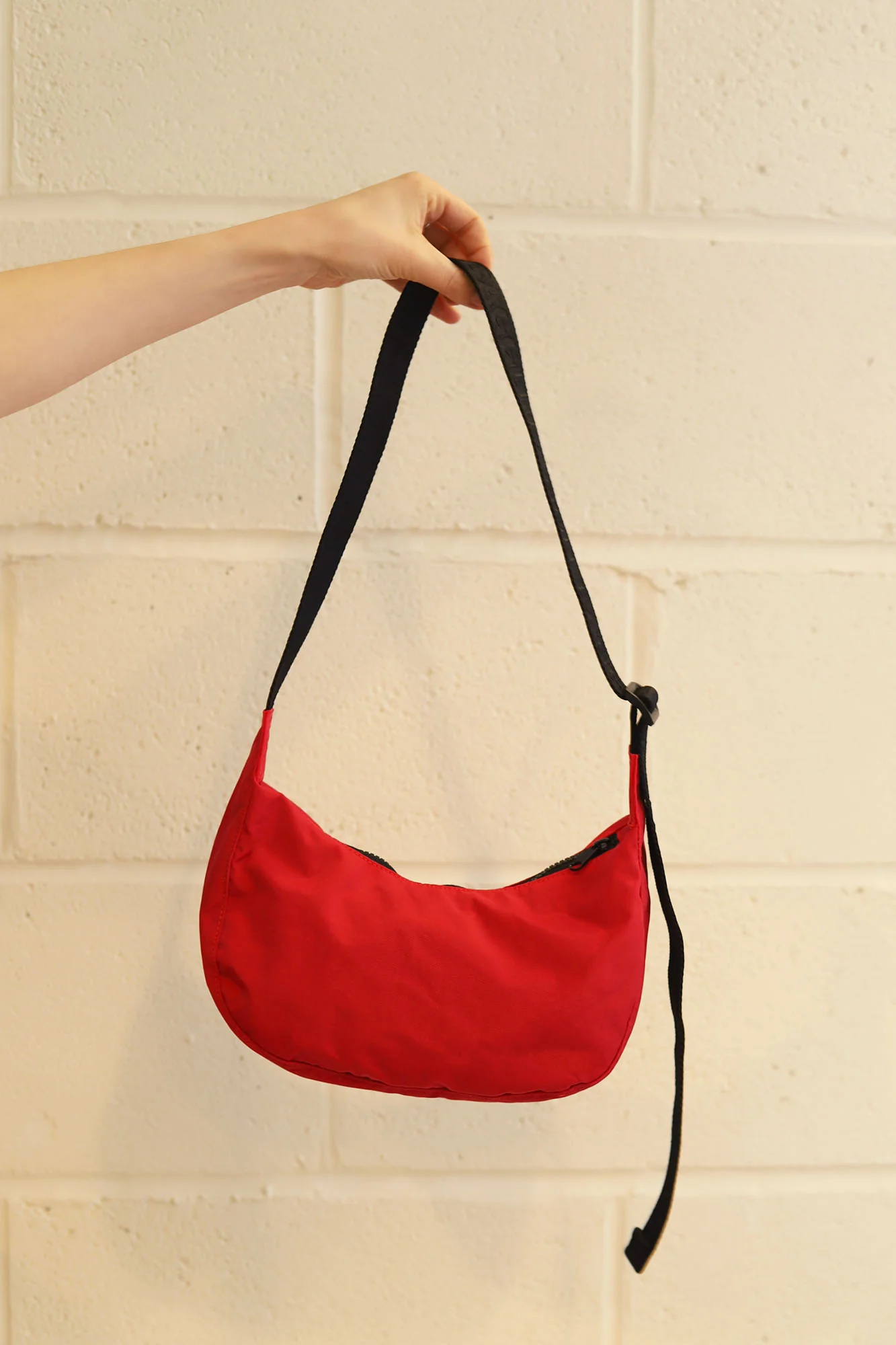 Small Nylon Crescent Bag | Candy Apple - Image 2