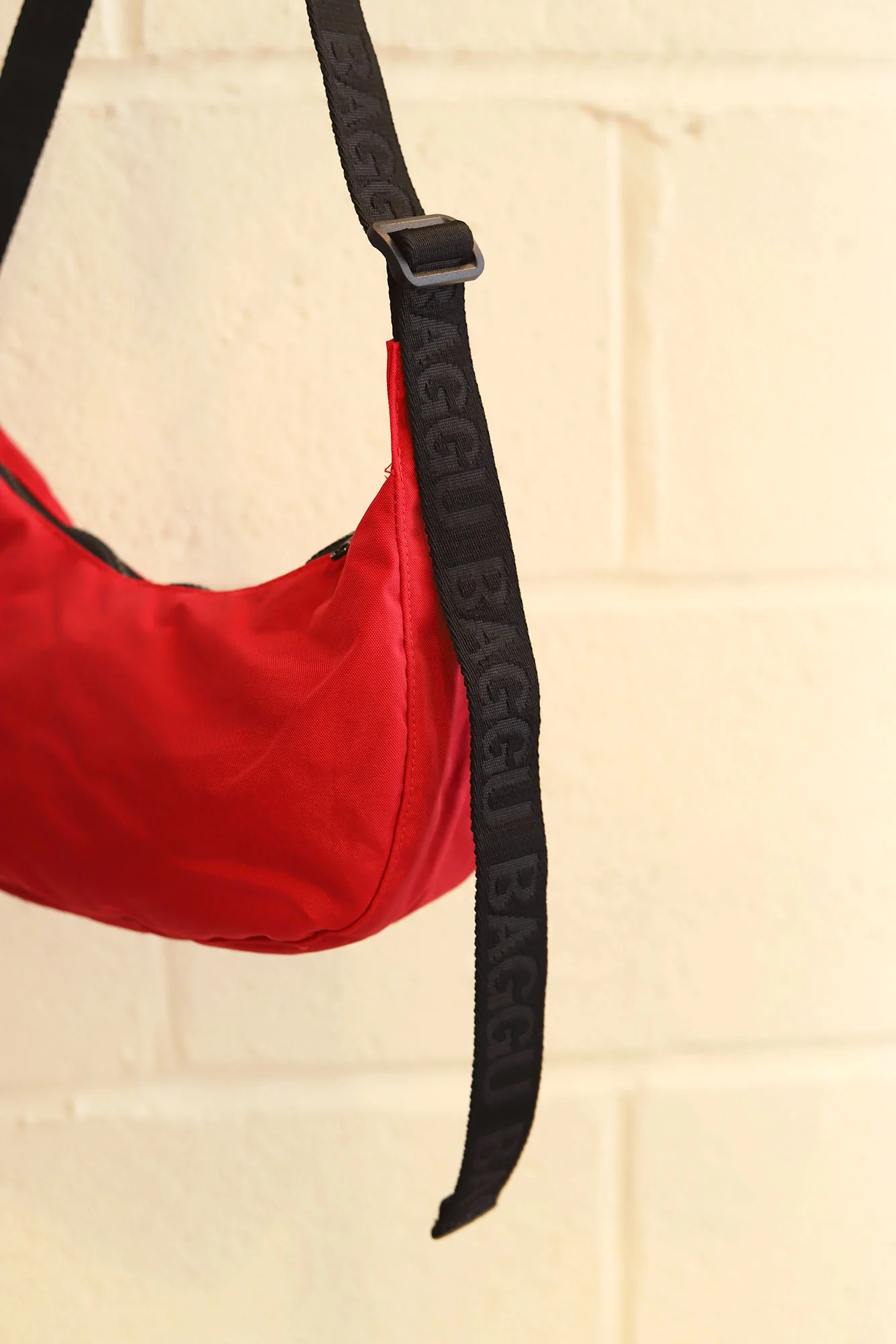 Small Nylon Crescent Bag | Candy Apple - Image 4