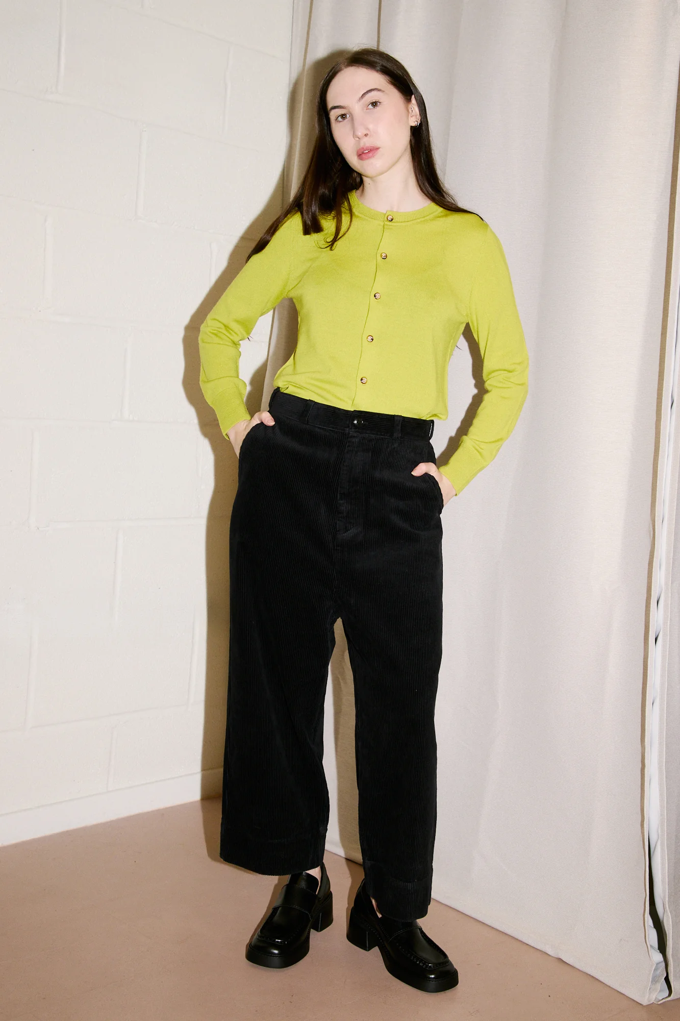 Cord Pants | Black