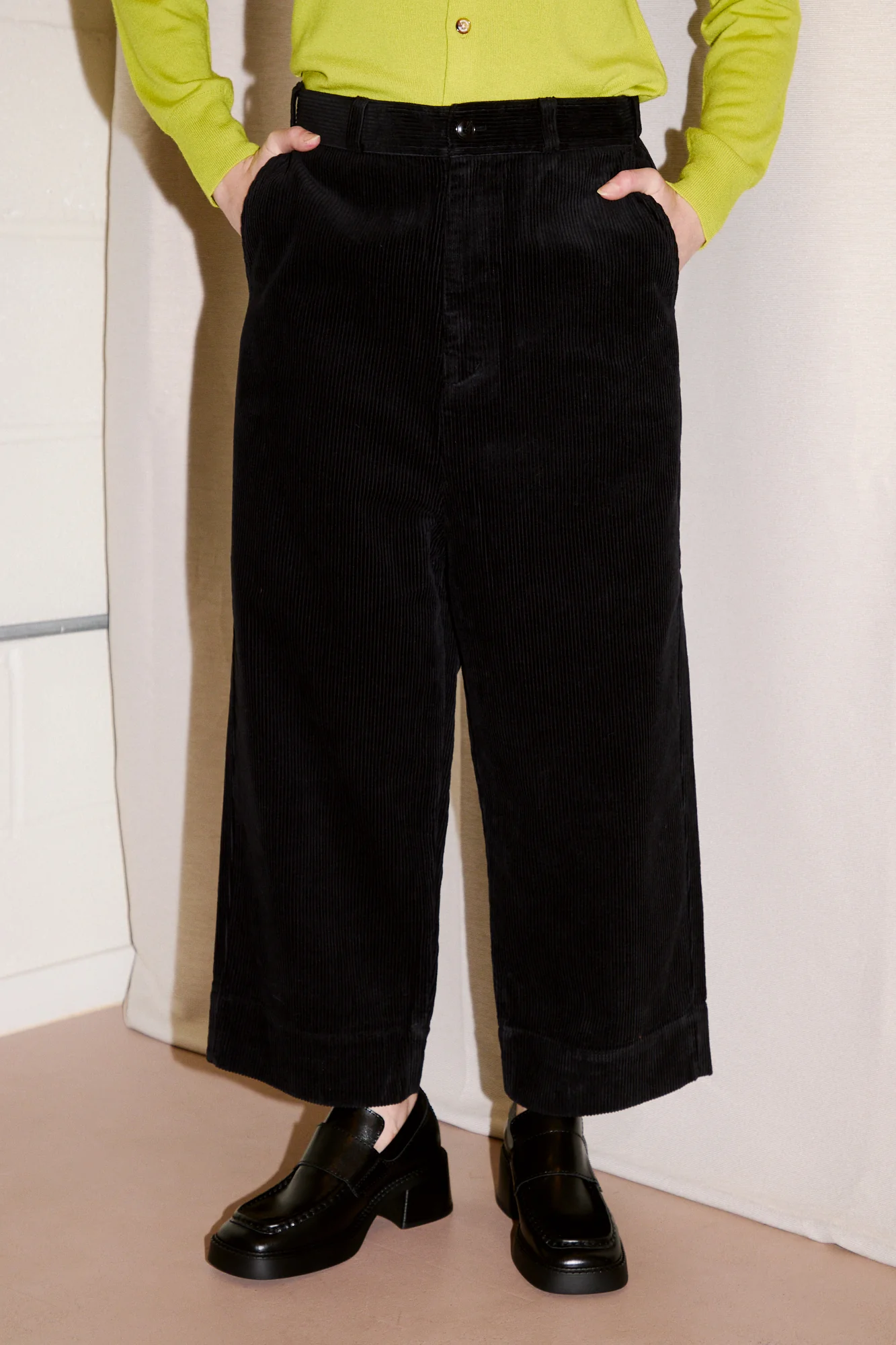 Cord Pants | Black - Image 2
