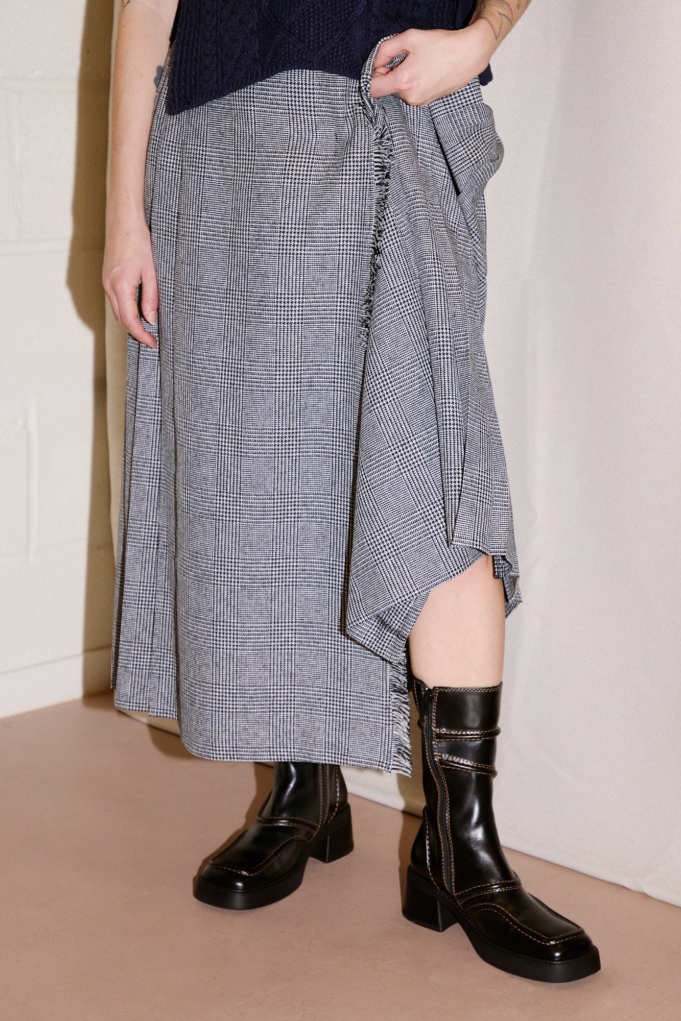 Kilt Skirt | Grey Check - Image 2