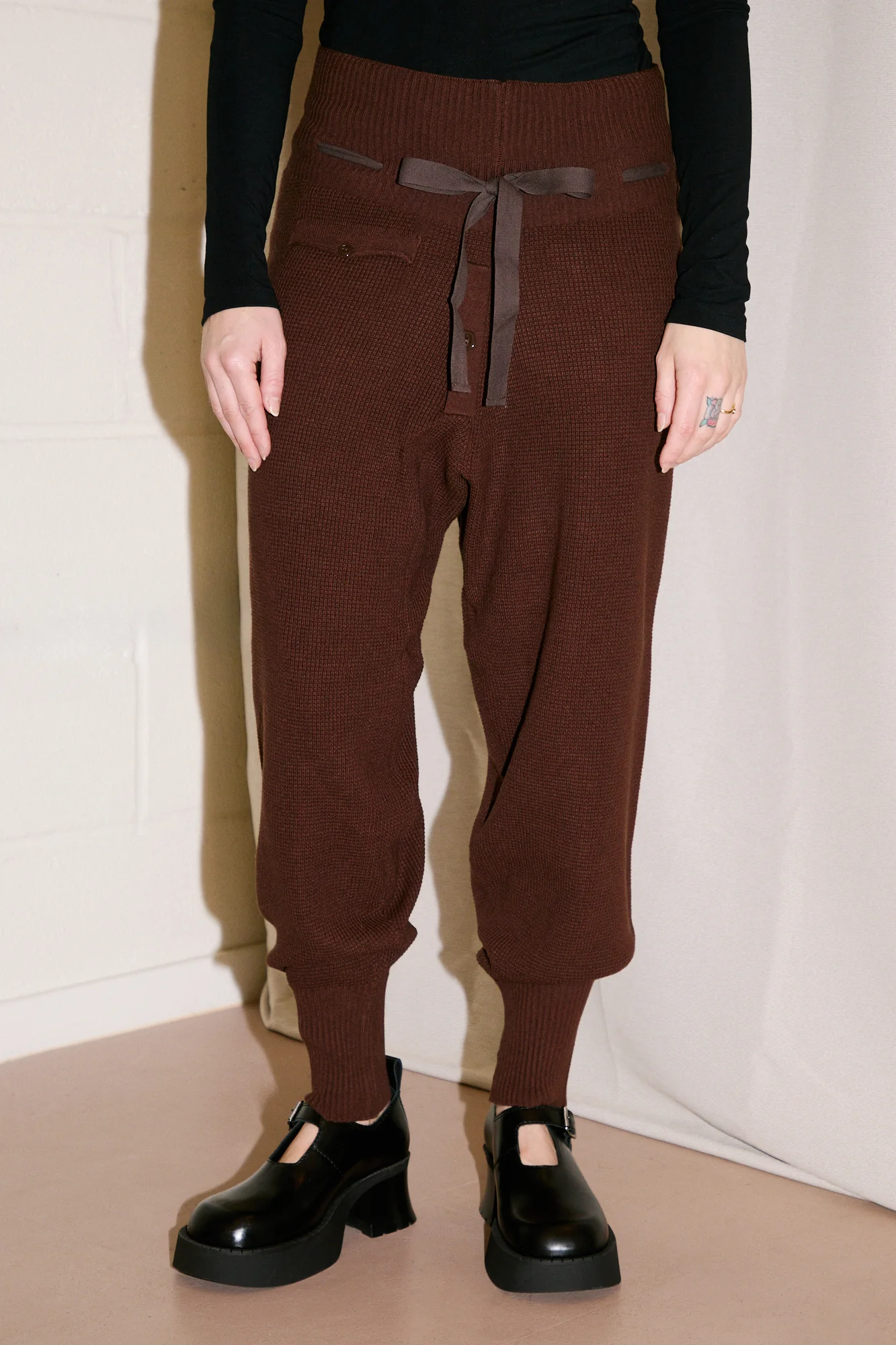Waffle Pants | Brown - Image 5