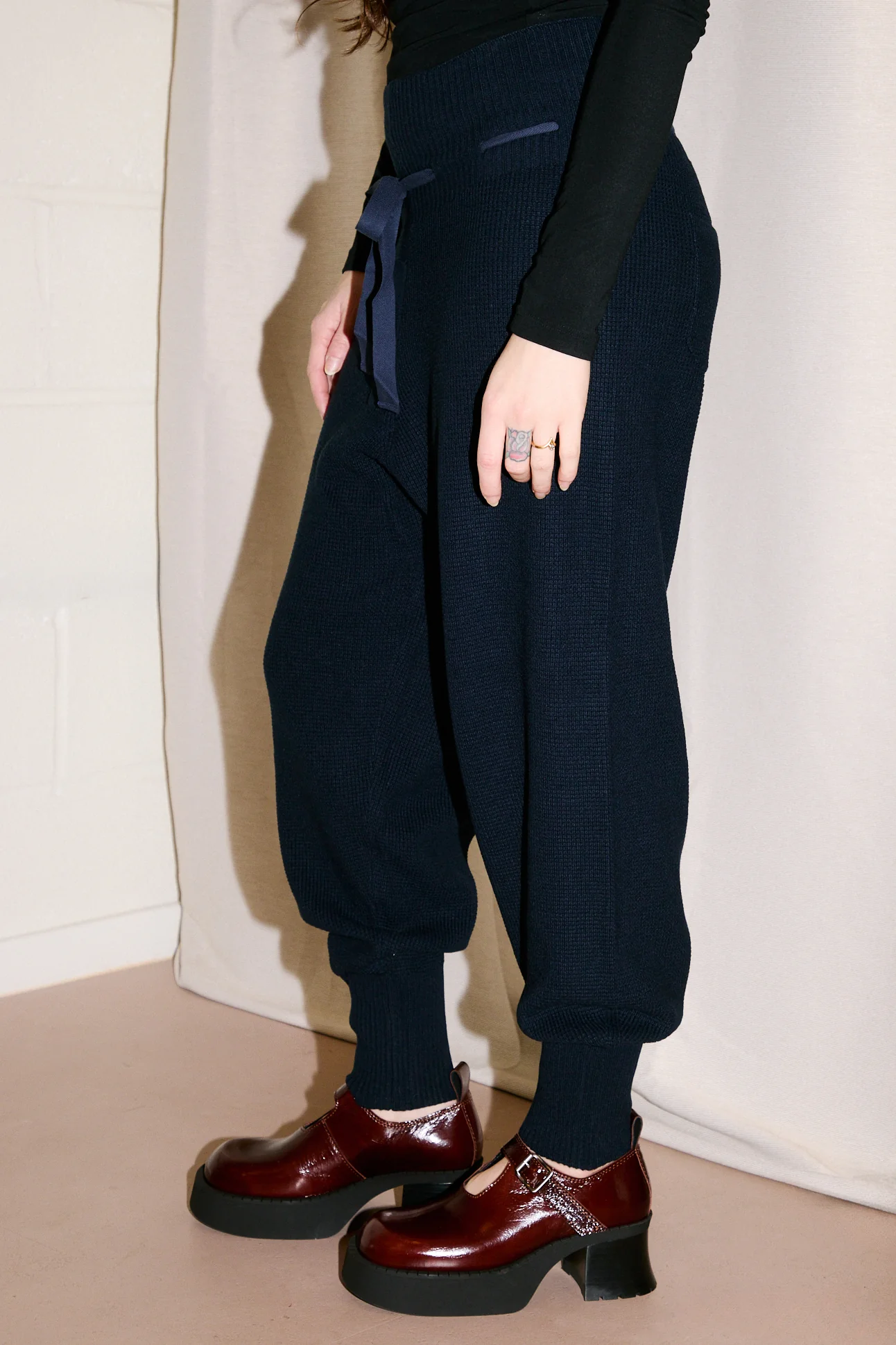 Waffle Pants | Navy - Image 3