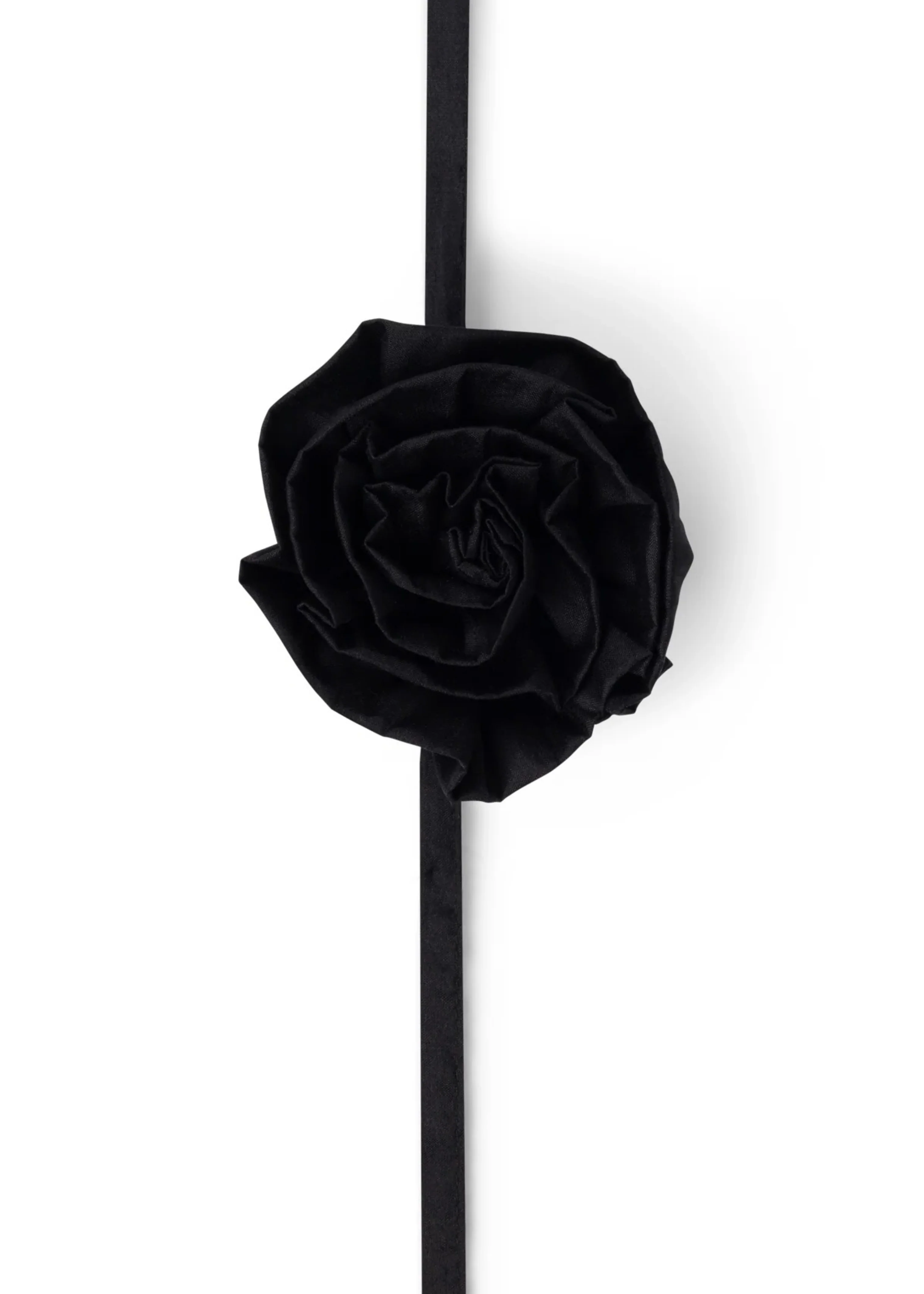 Black Rosette Tie - Image 4