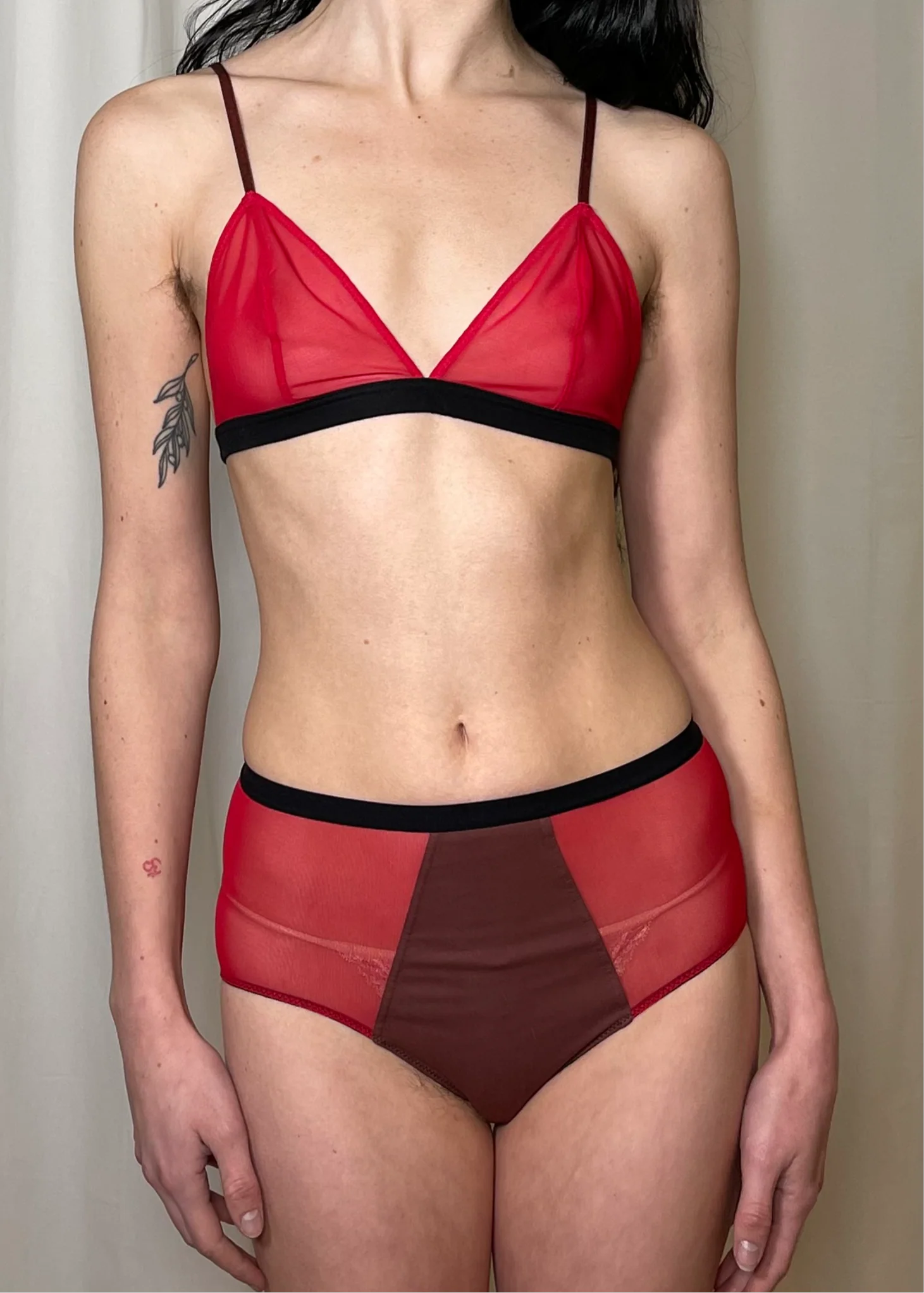 Briefs in Berry and Black