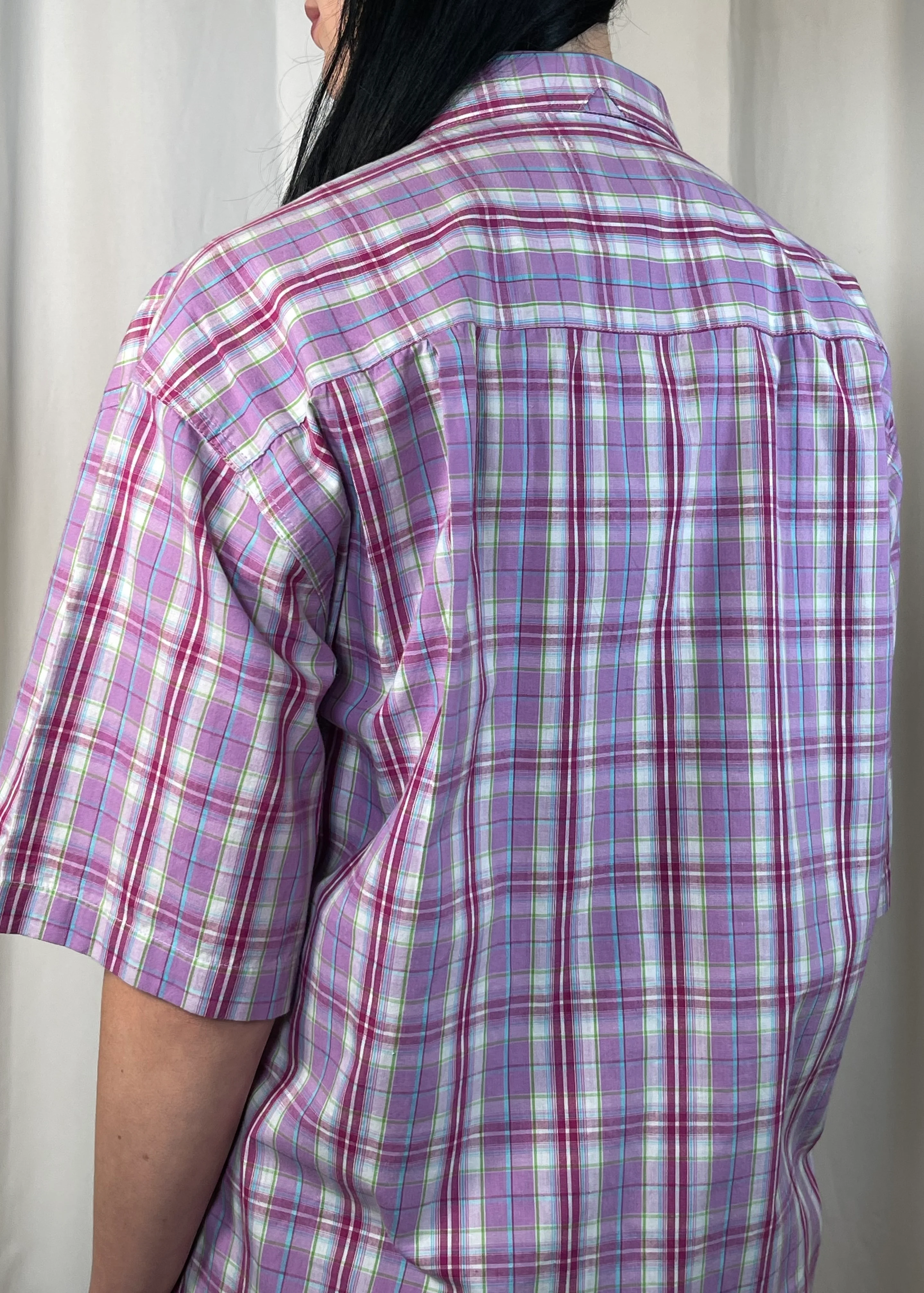 Bustier Shirt Pink Plaid - Image 3