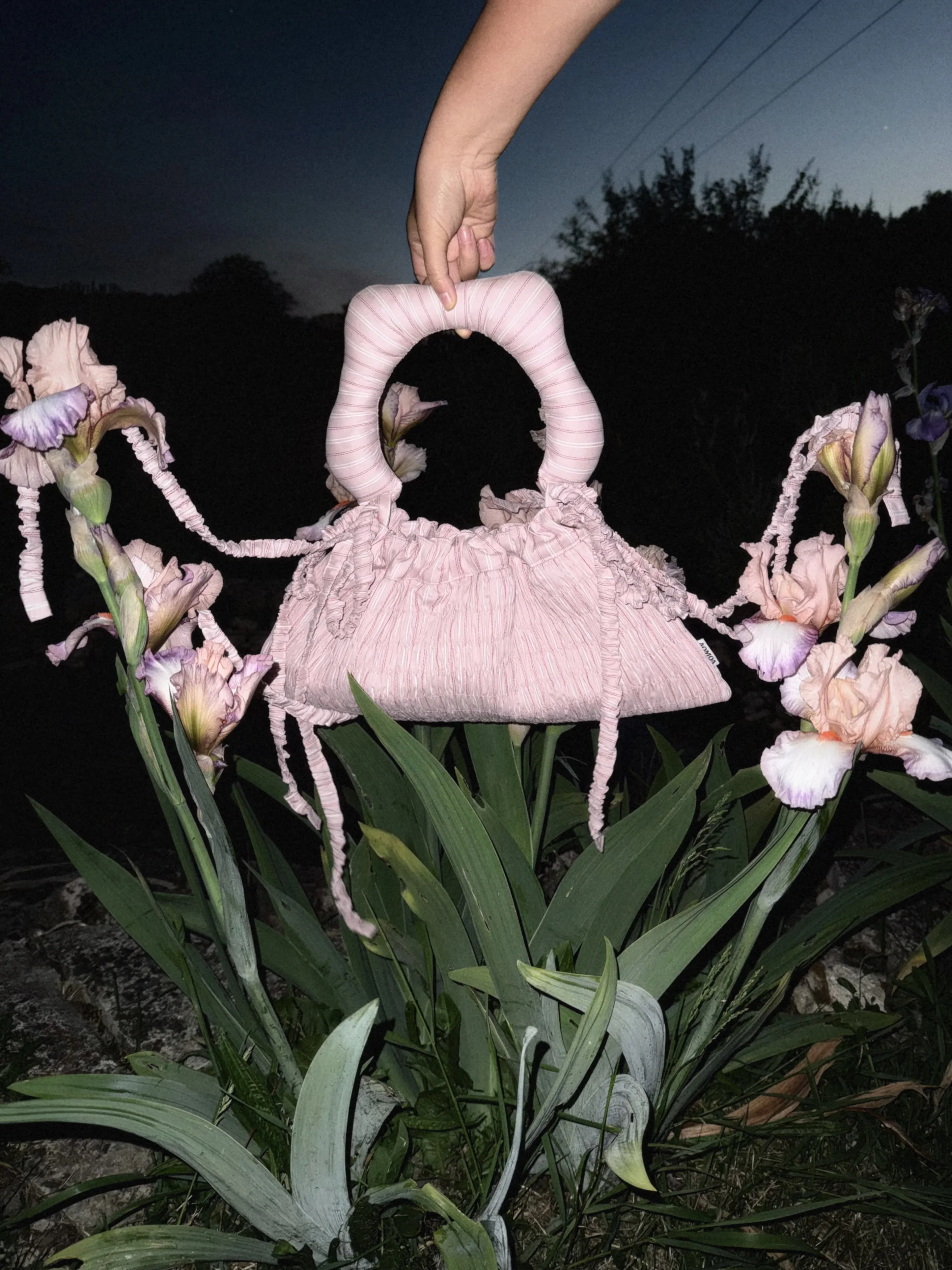 Calendula Bag in Pink Stripe - Image 2