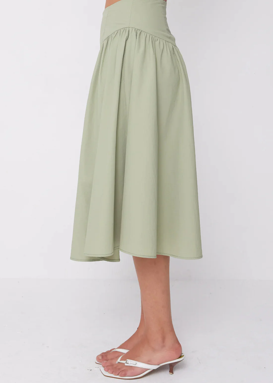 Deba Midi Skirt Pistachio - Image 4