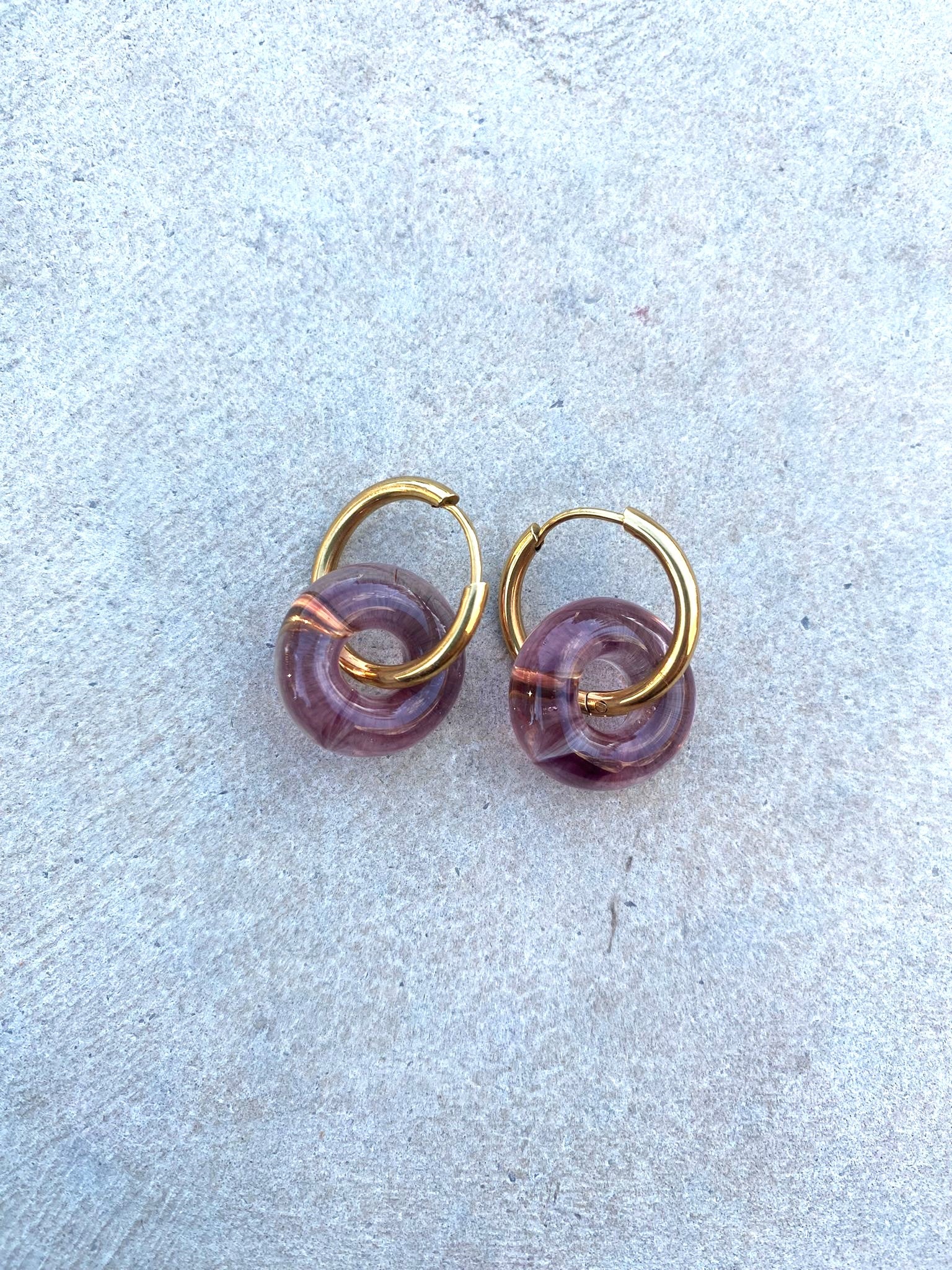 Donut Violet Earrings - Image 2