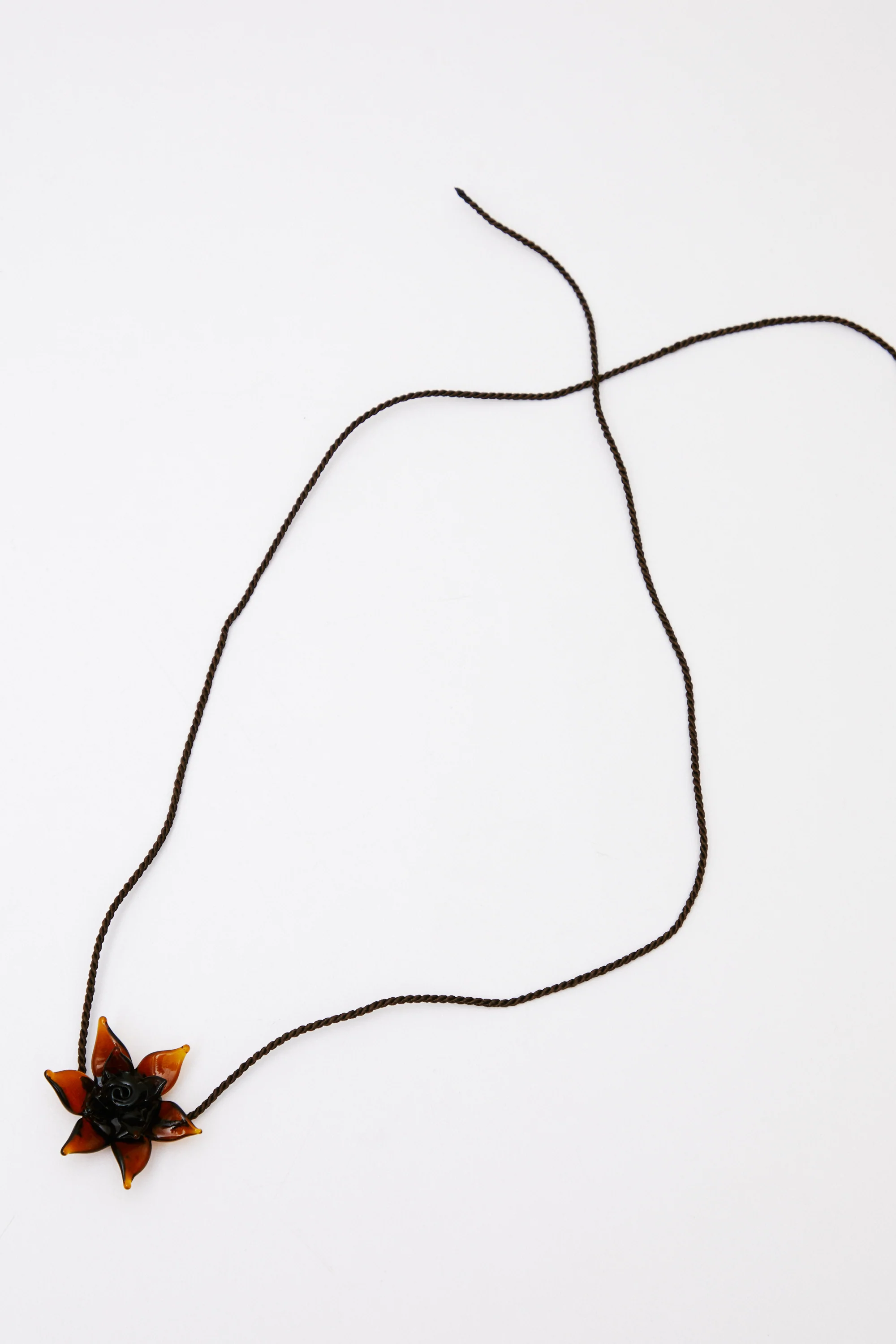 Rina Glass Flower Necklace - Image 2