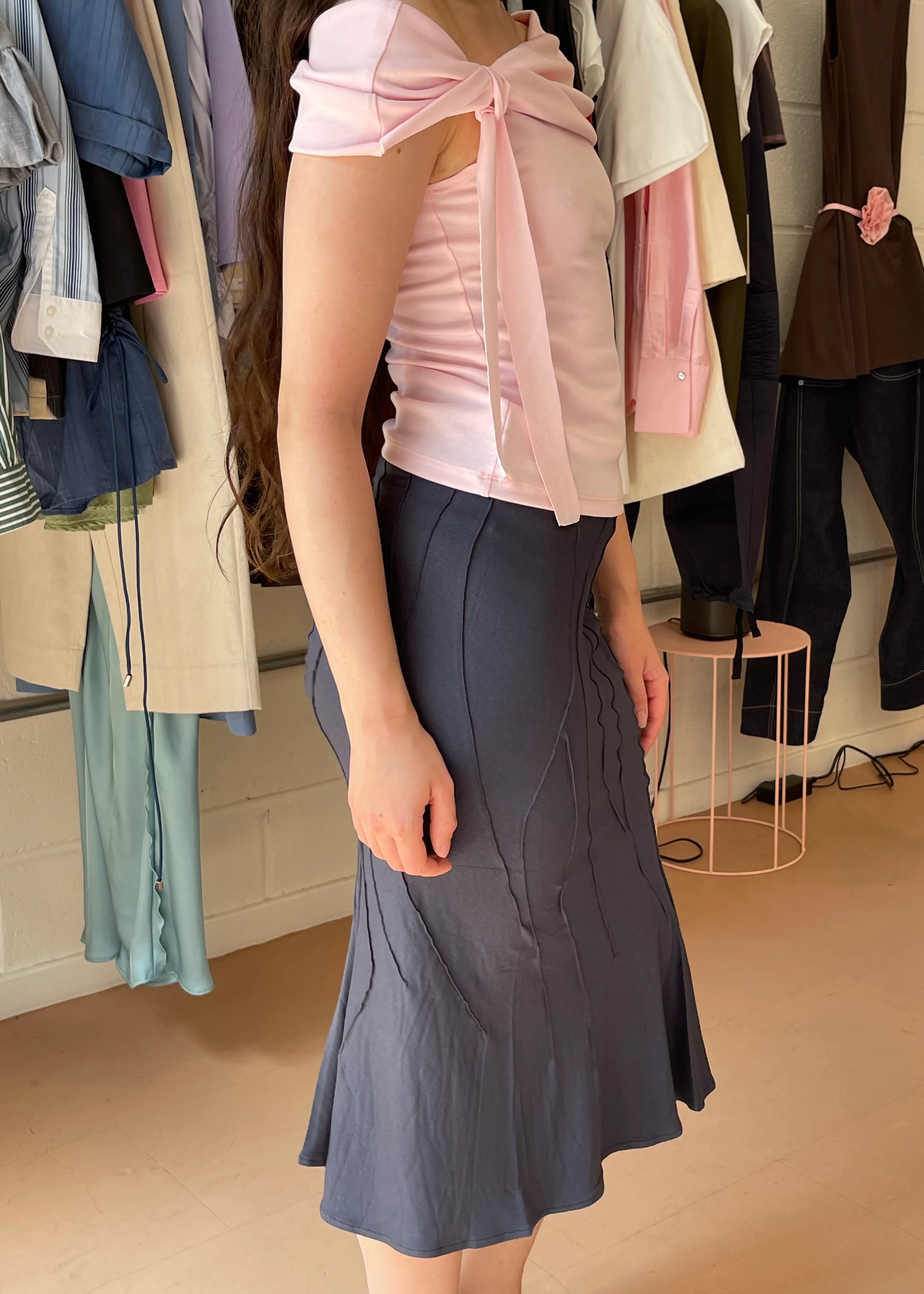 Figure Skirt Navy - Image 6