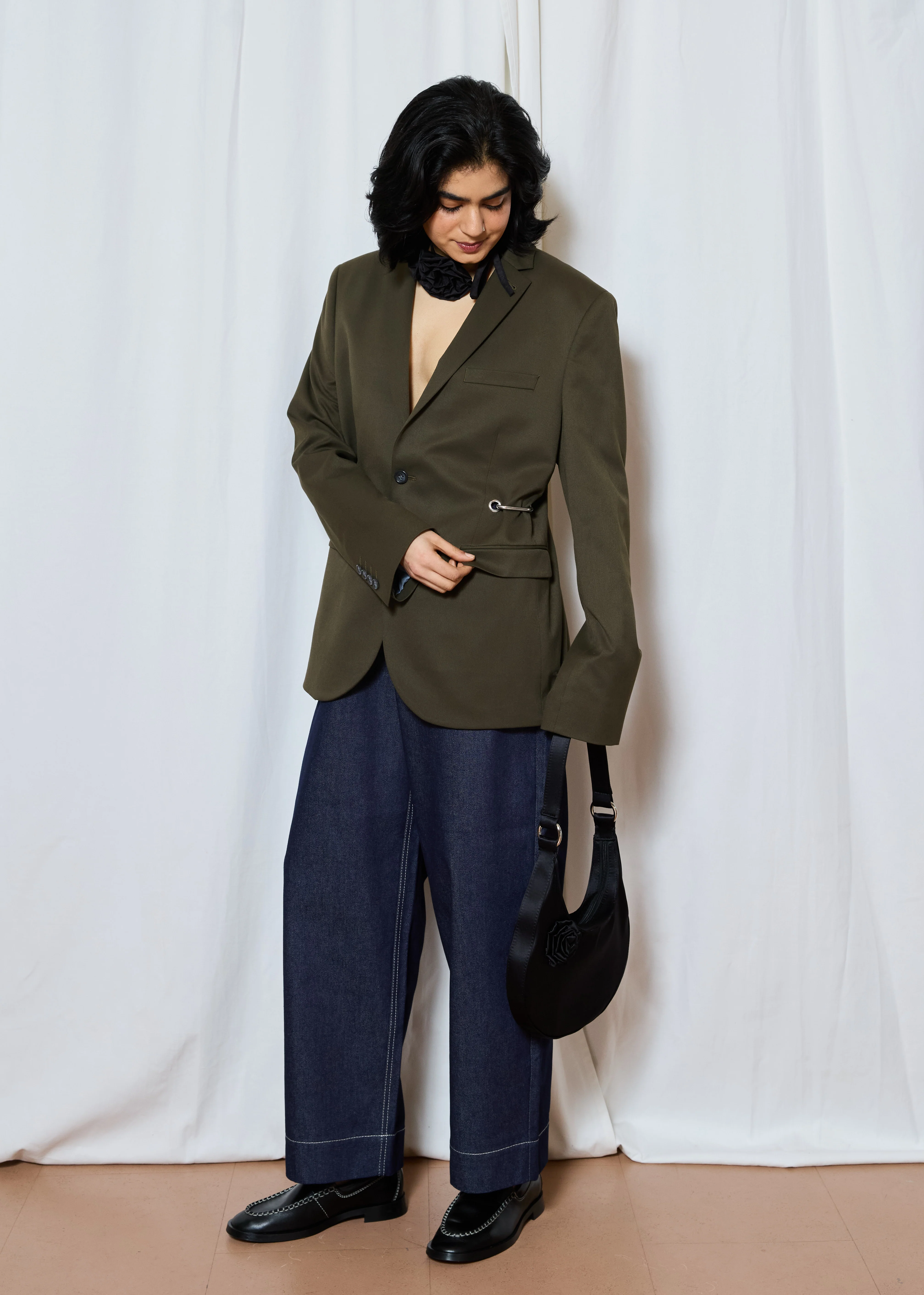 Green Hardware Front Blazer - Image 3