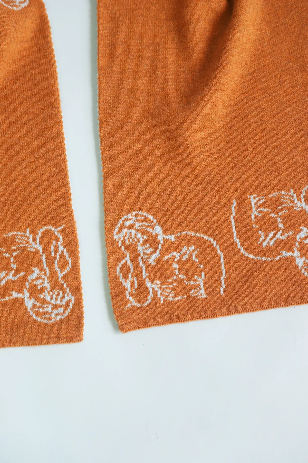 Hades Scarf | Rust & Baby Blue - Image 3