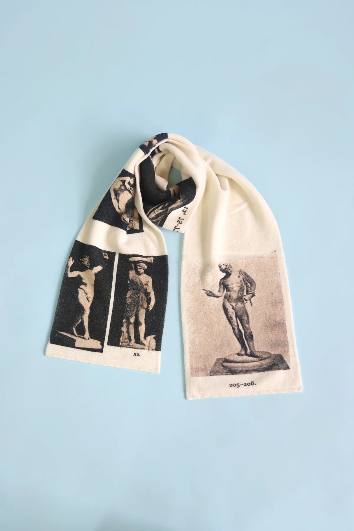 Narcissus Scarf | Ivory & Black - Image 4