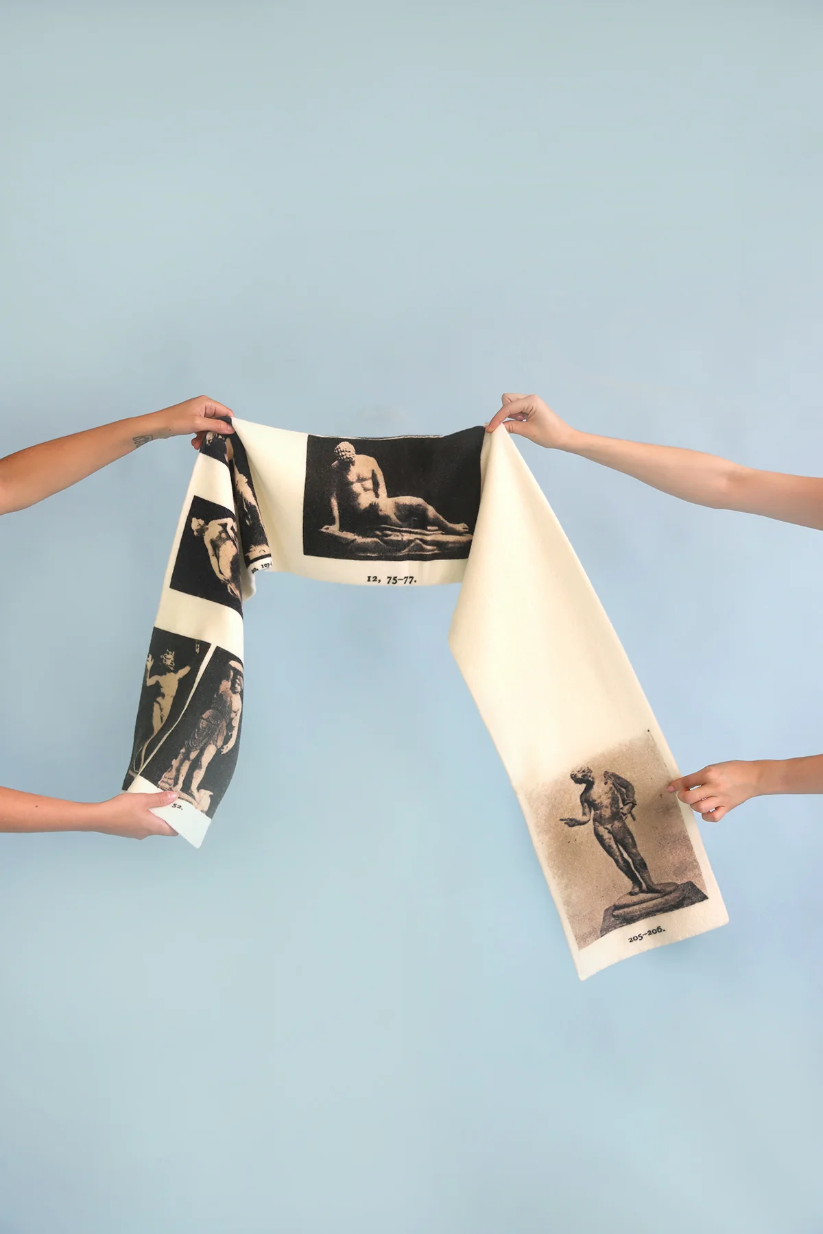 Narcissus Scarf | Ivory & Black - Image 6