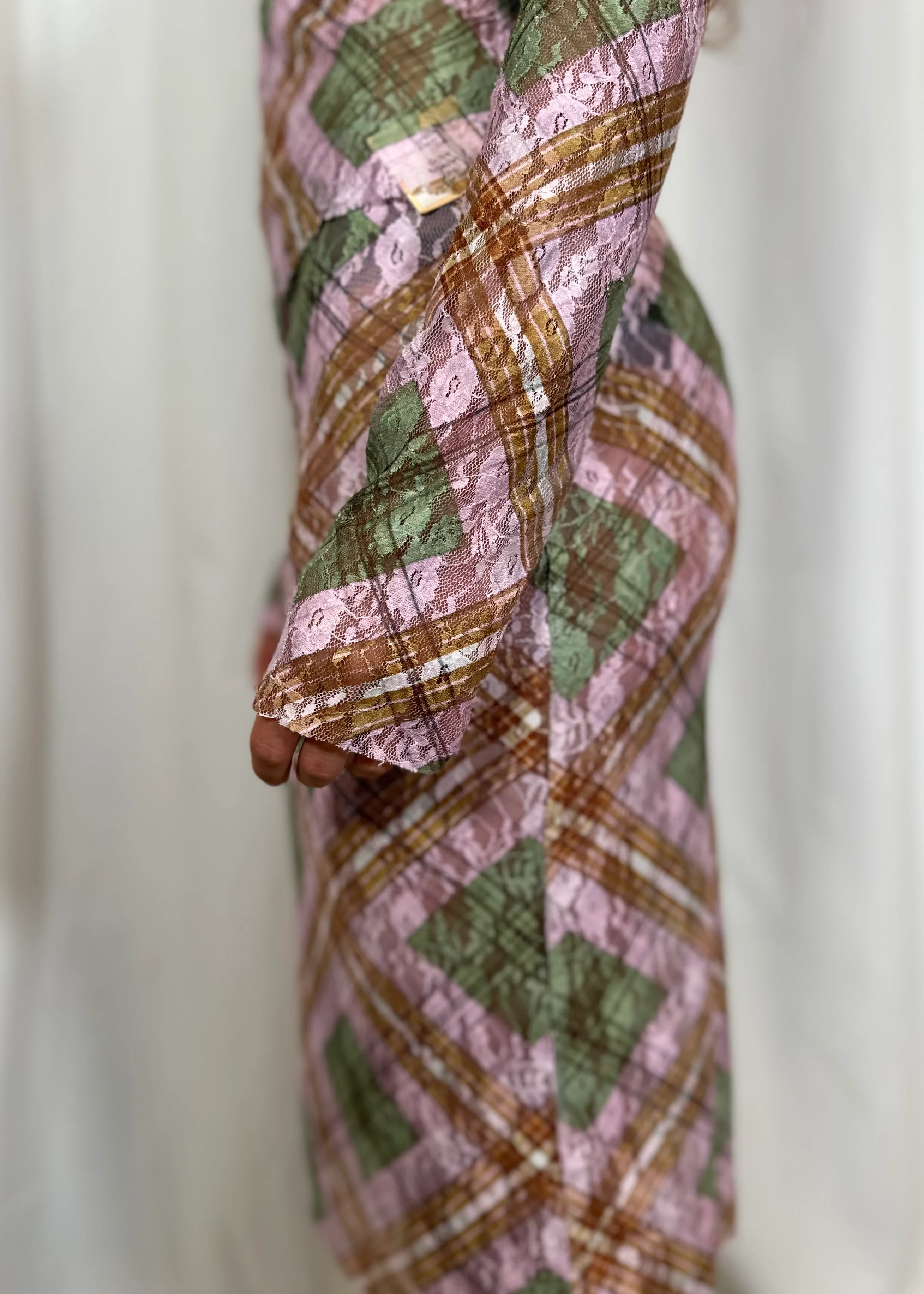 Hakuto Tartan Lace Long Sleeve - Image 3