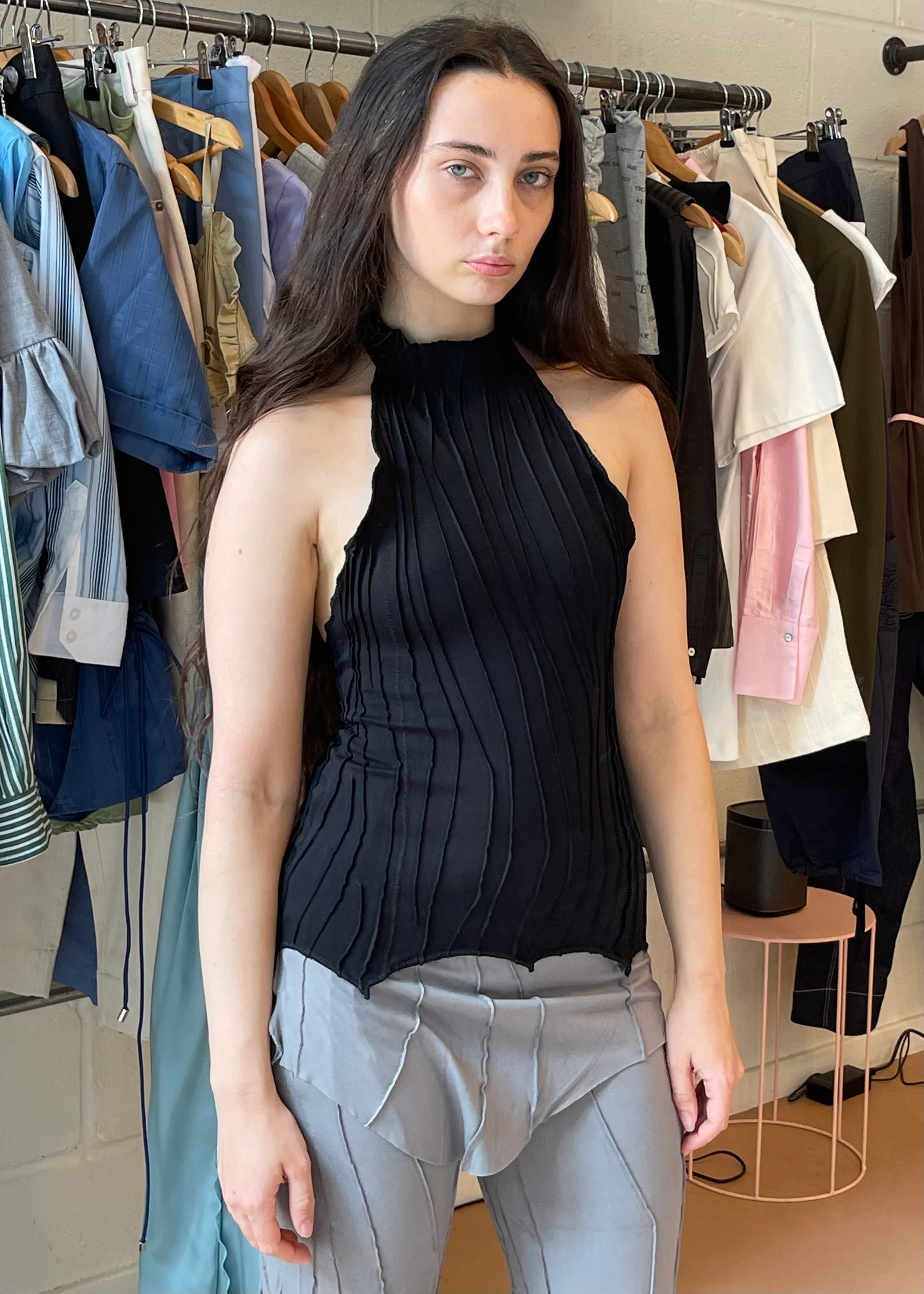 Halter Top Black - Image 2