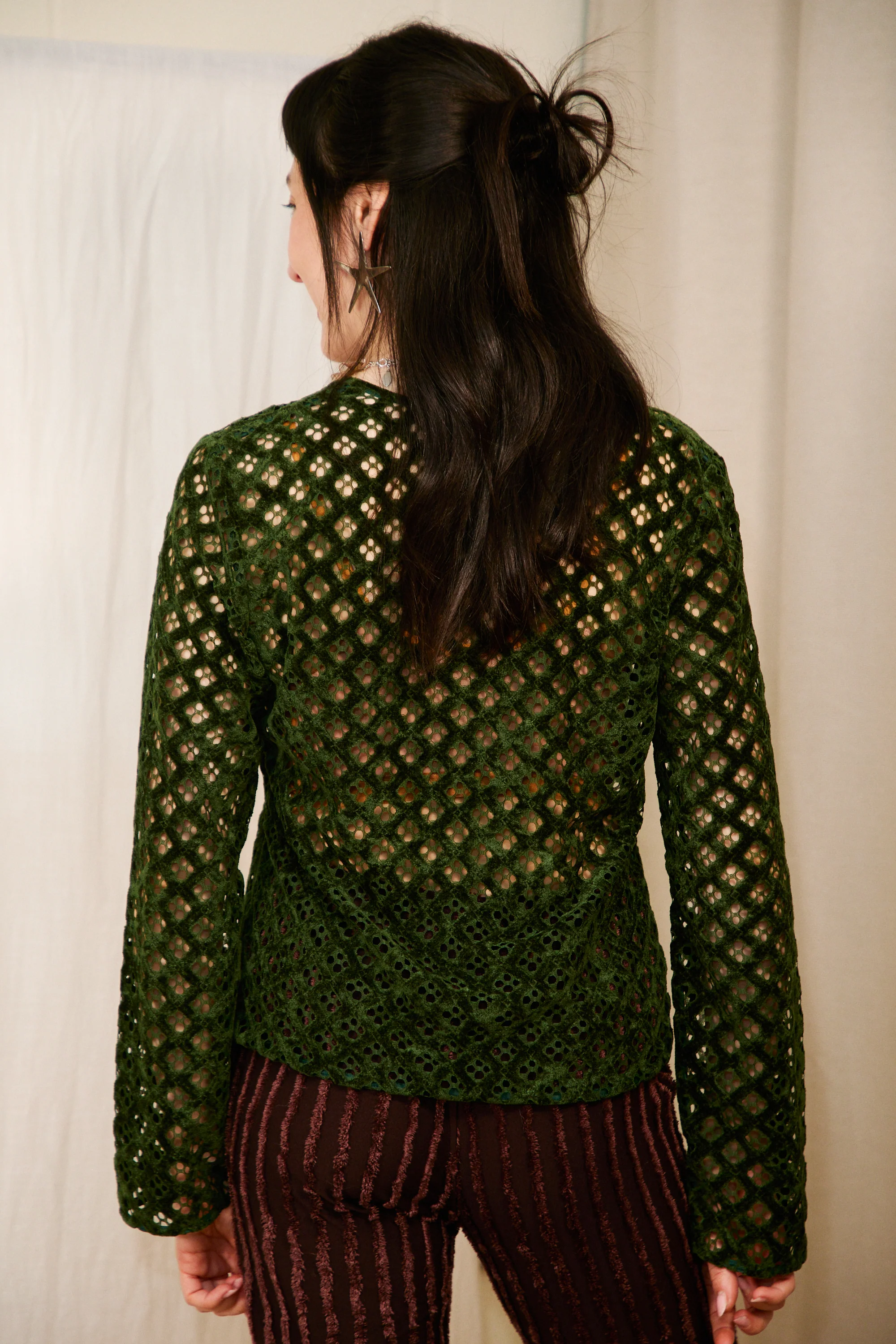 Rosalia Top in Forest Green - Image 6