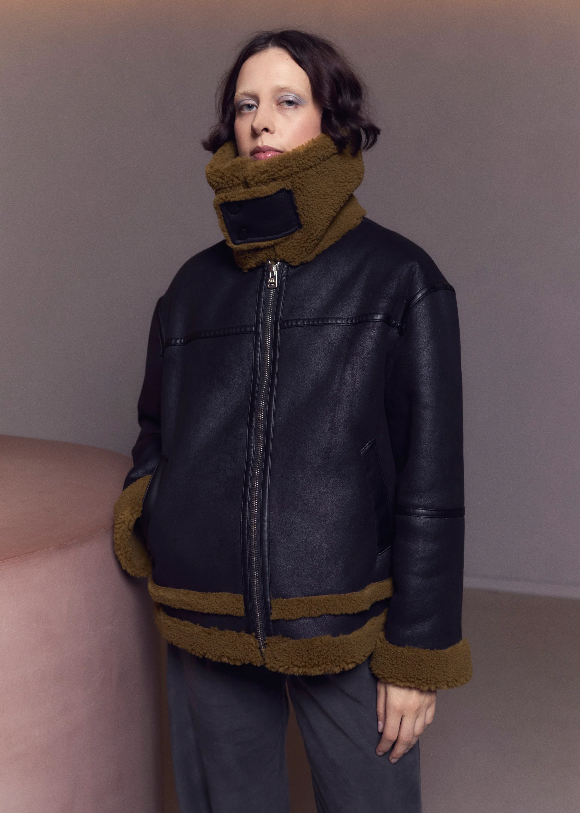 Eliza Aviator | Black & Avocado