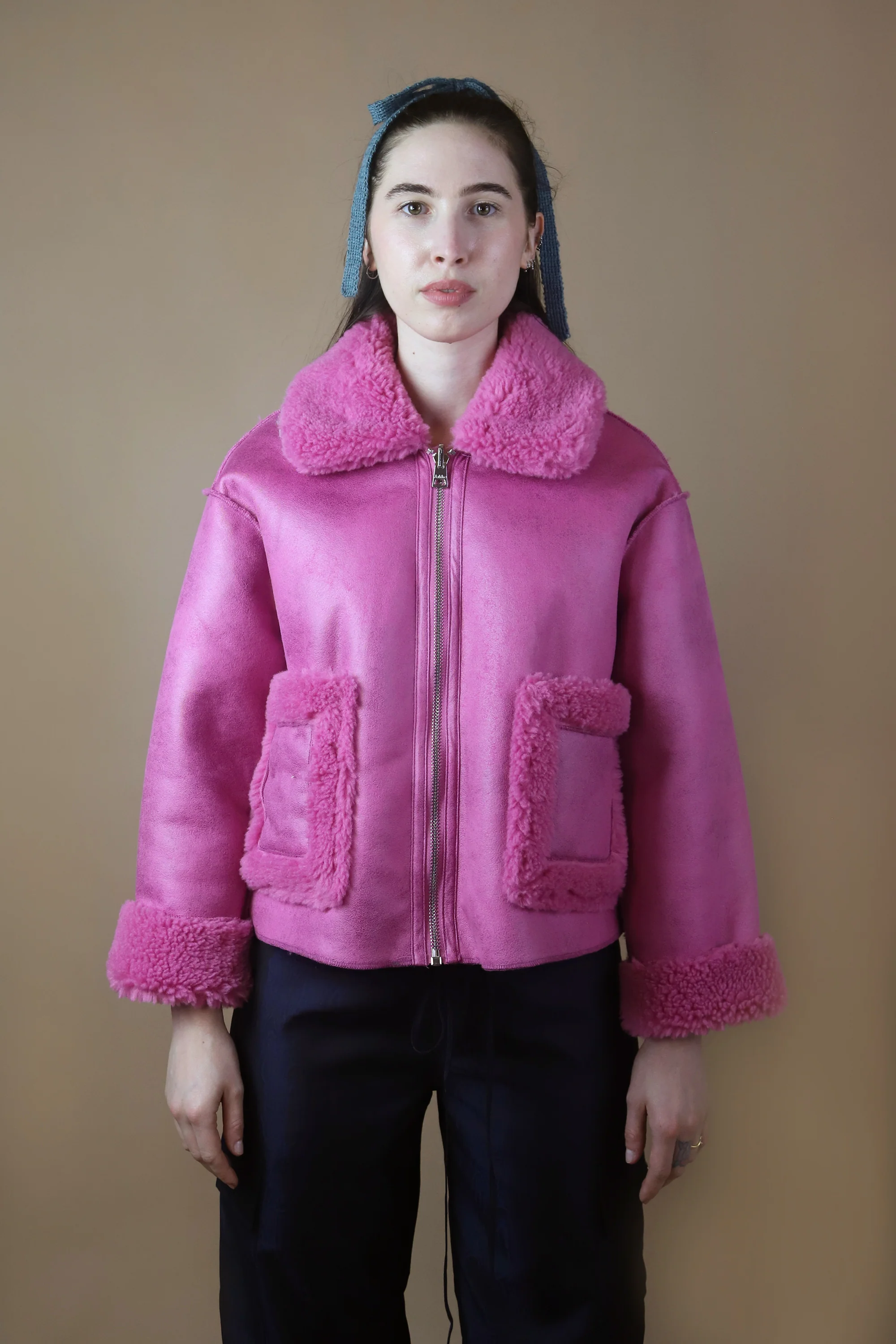 Vera Shearling Aviator | Bubblegum Pink - Image 2