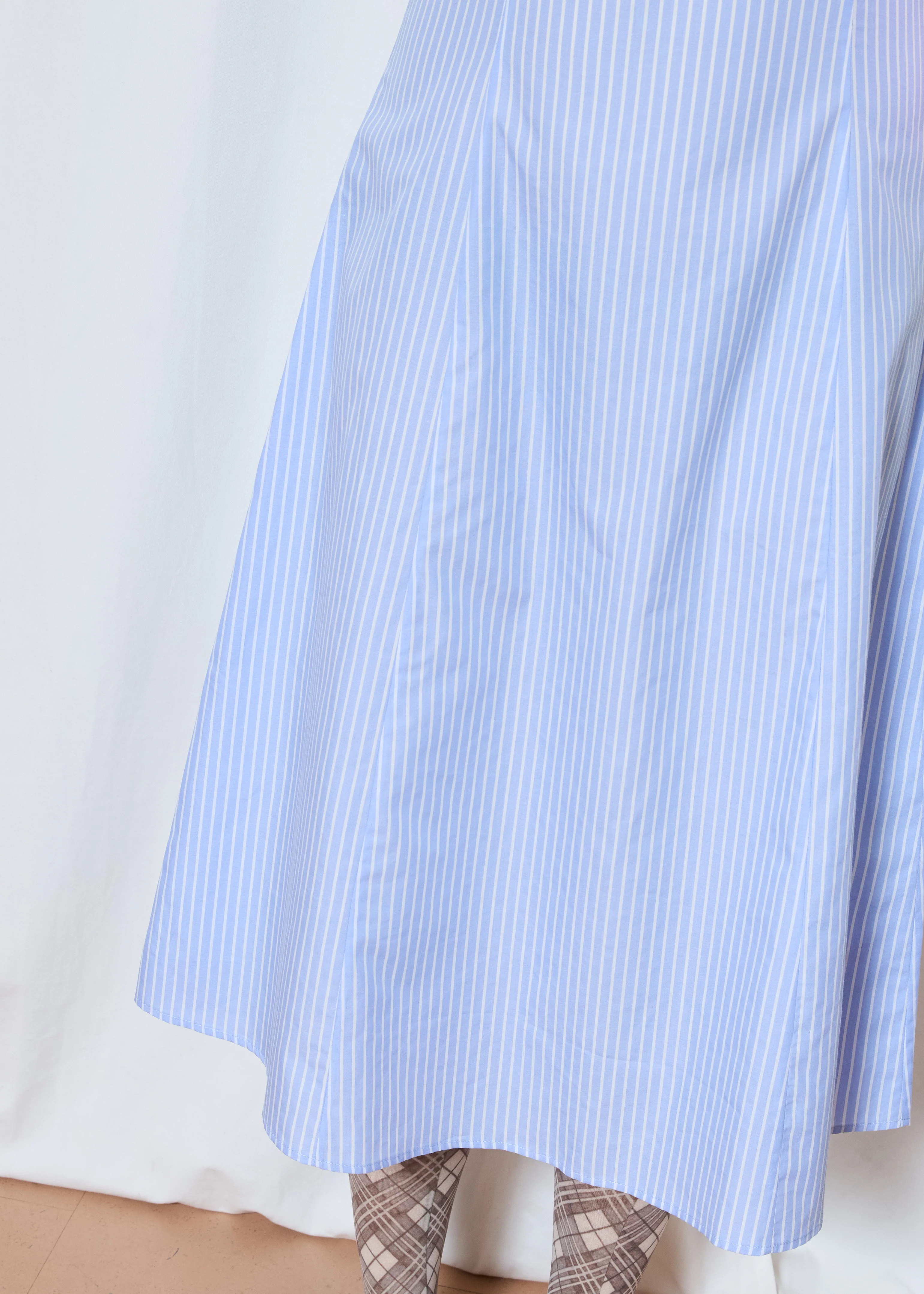 Lia Dress Blue & White Stripe - Image 7