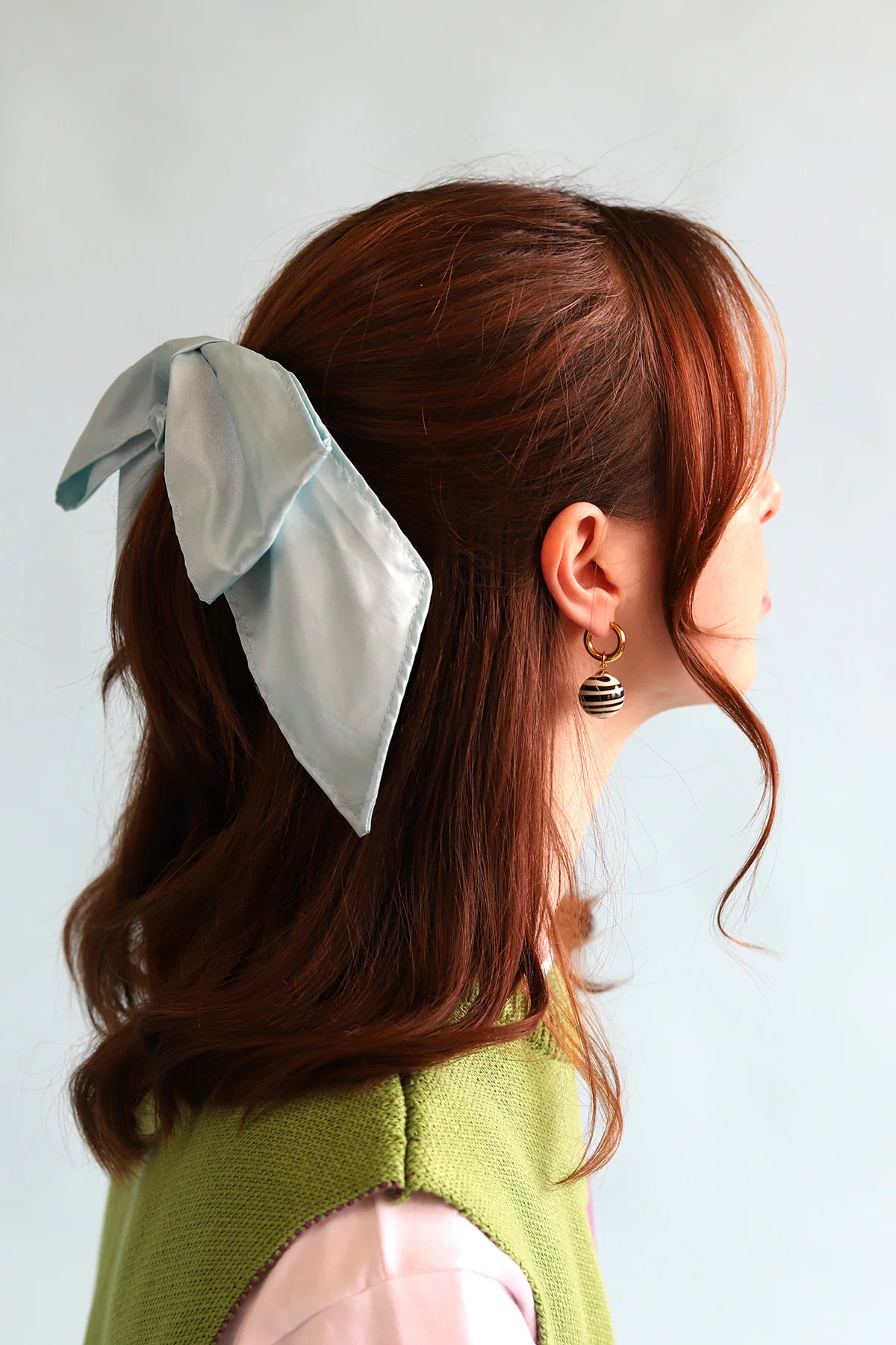 Maddy Bow | Baby Blue Taffeta - Image 5