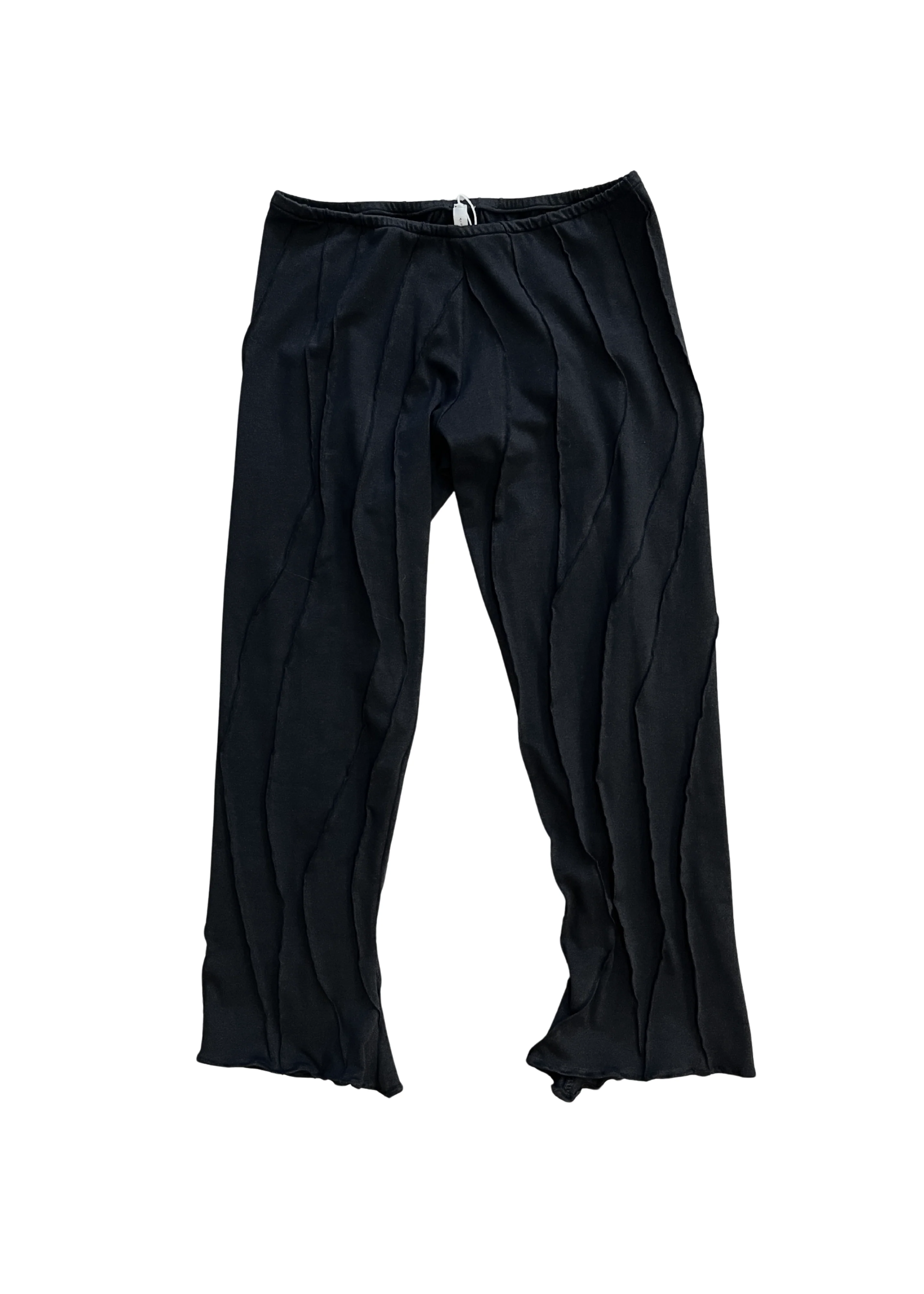 Mid-Calf Flared Pants Black - Image 12