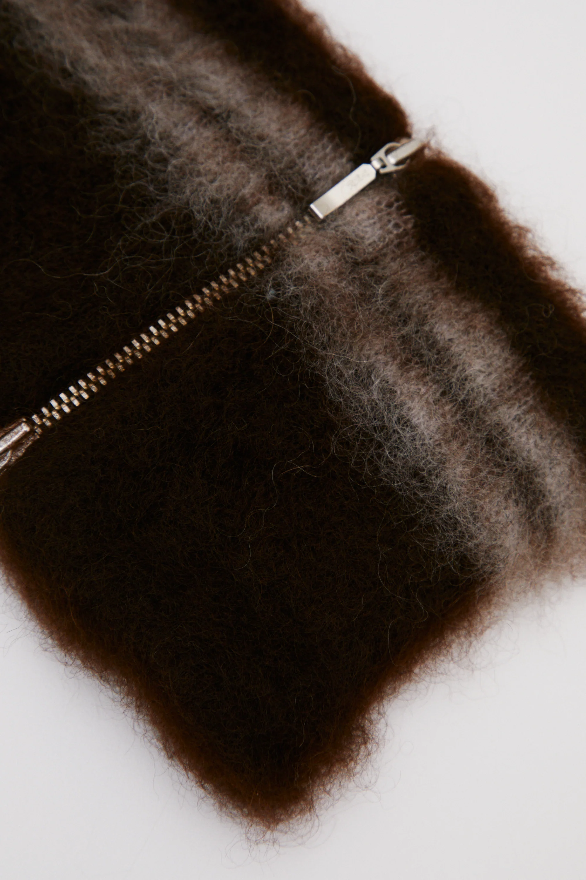 Karan Mohair Collar | Brown - Image 4