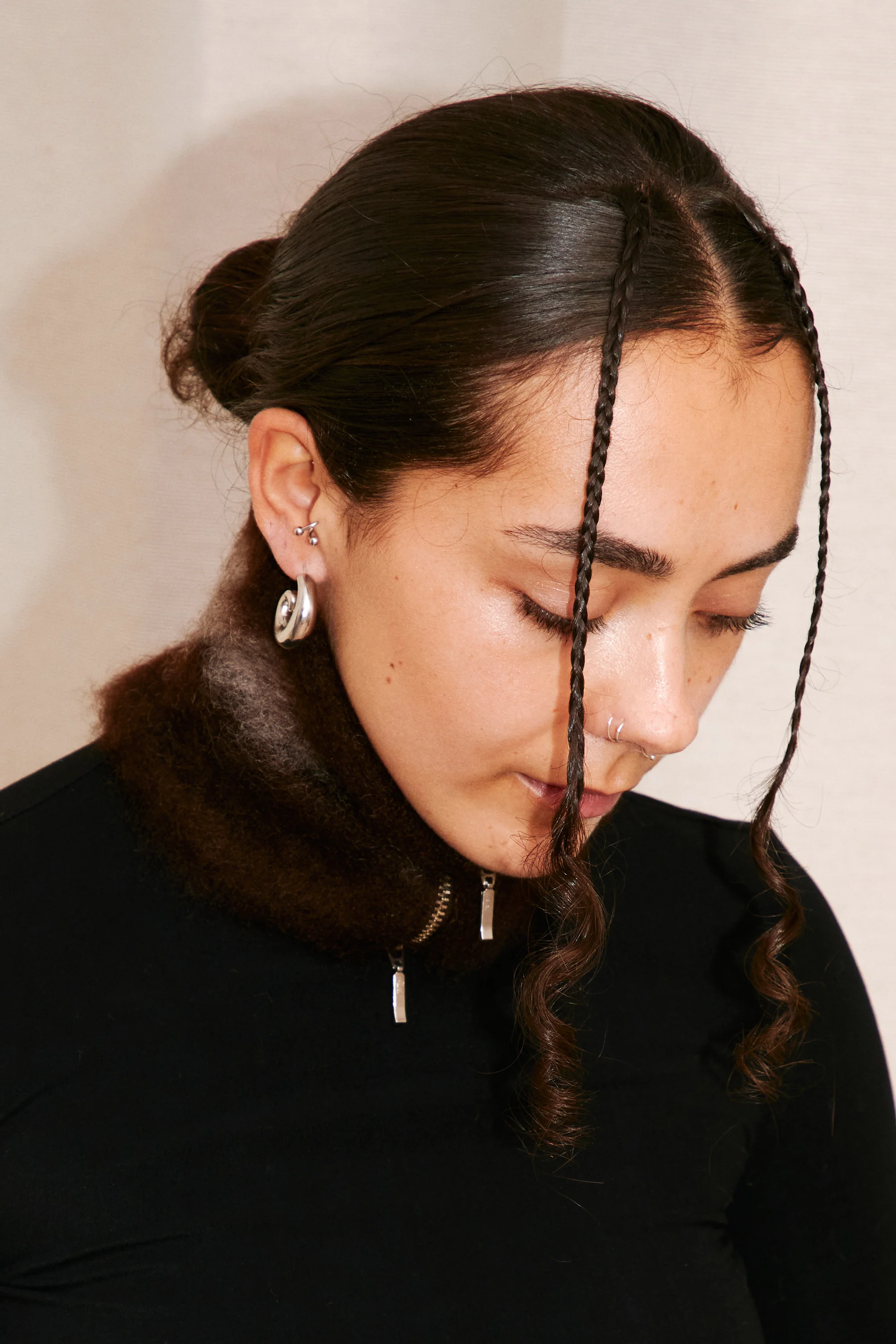 Karan Mohair Collar | Brown - Image 5