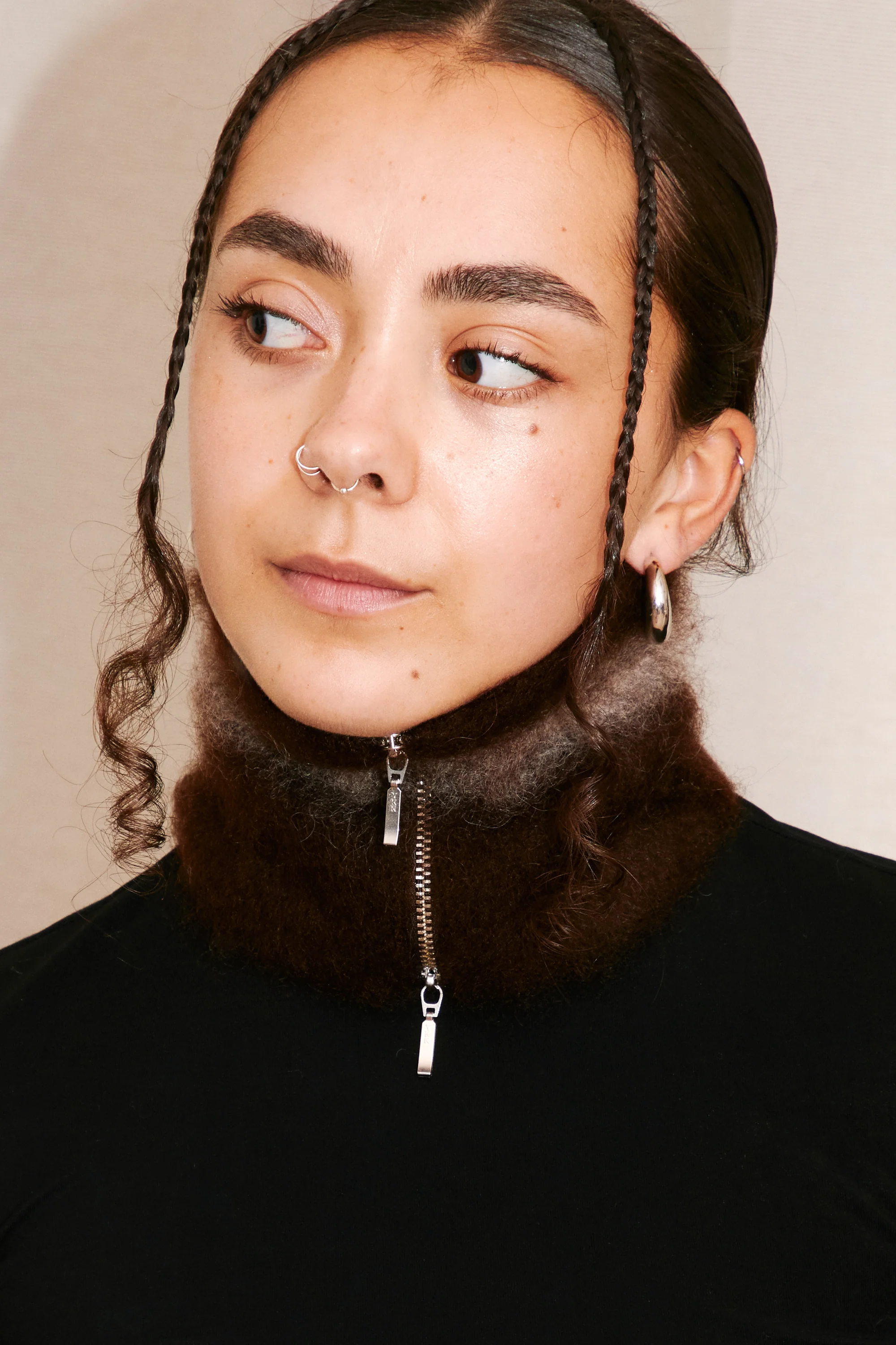 Karan Mohair Collar | Brown - Image 6