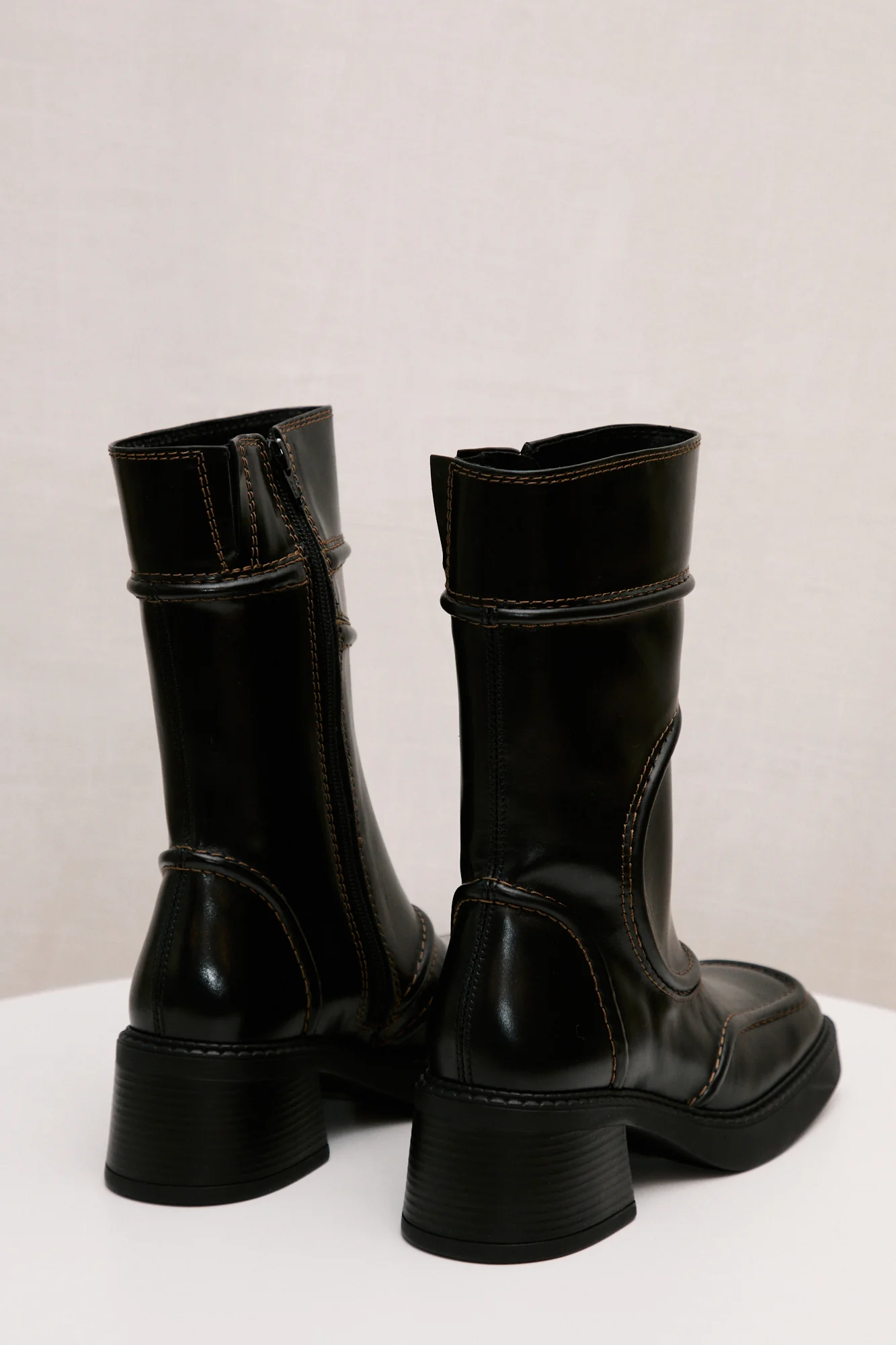 Malene Ankle Boots | Black & Brown - Image 4