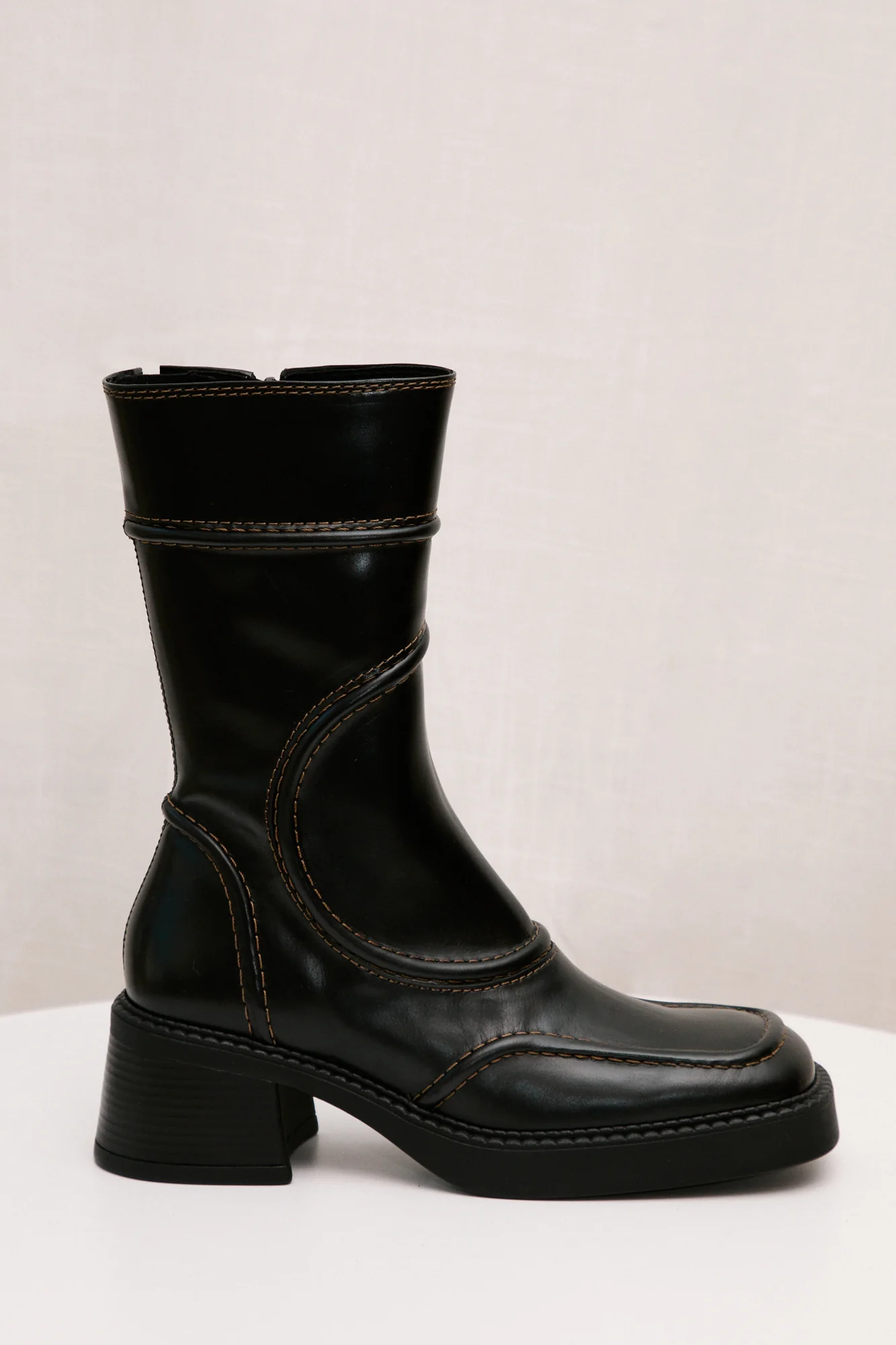 Malene Ankle Boots | Black & Brown - Image 5