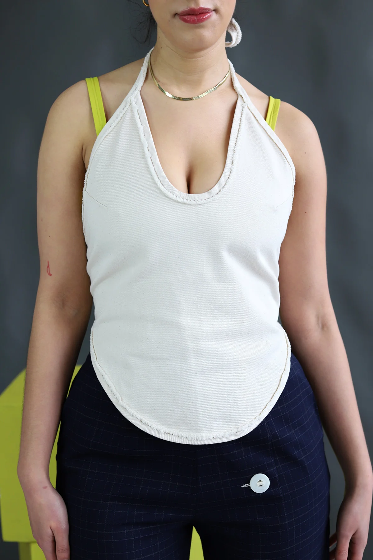 Babe Top | White Denim - Image 5