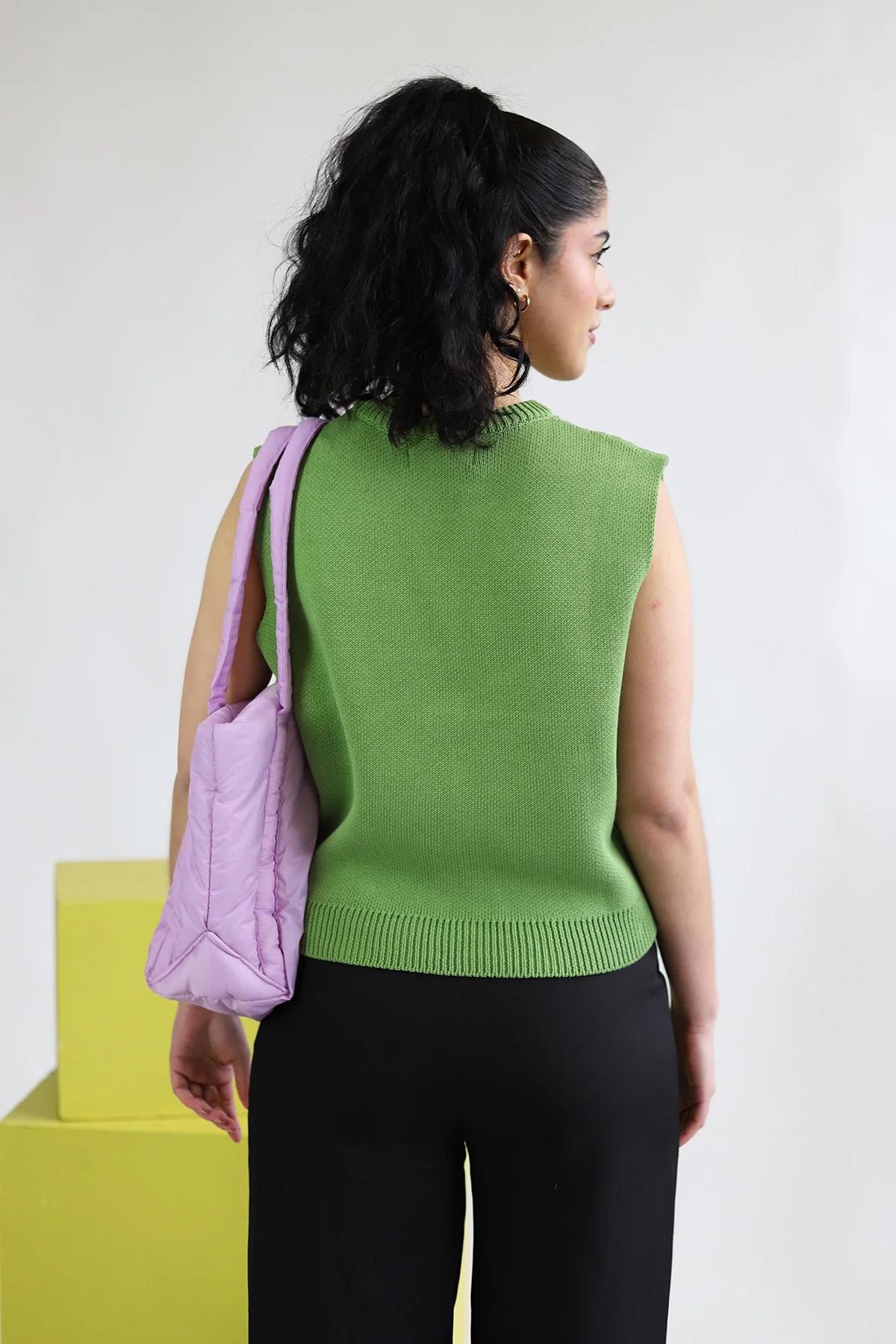 One Flower Vest | Green - Image 5