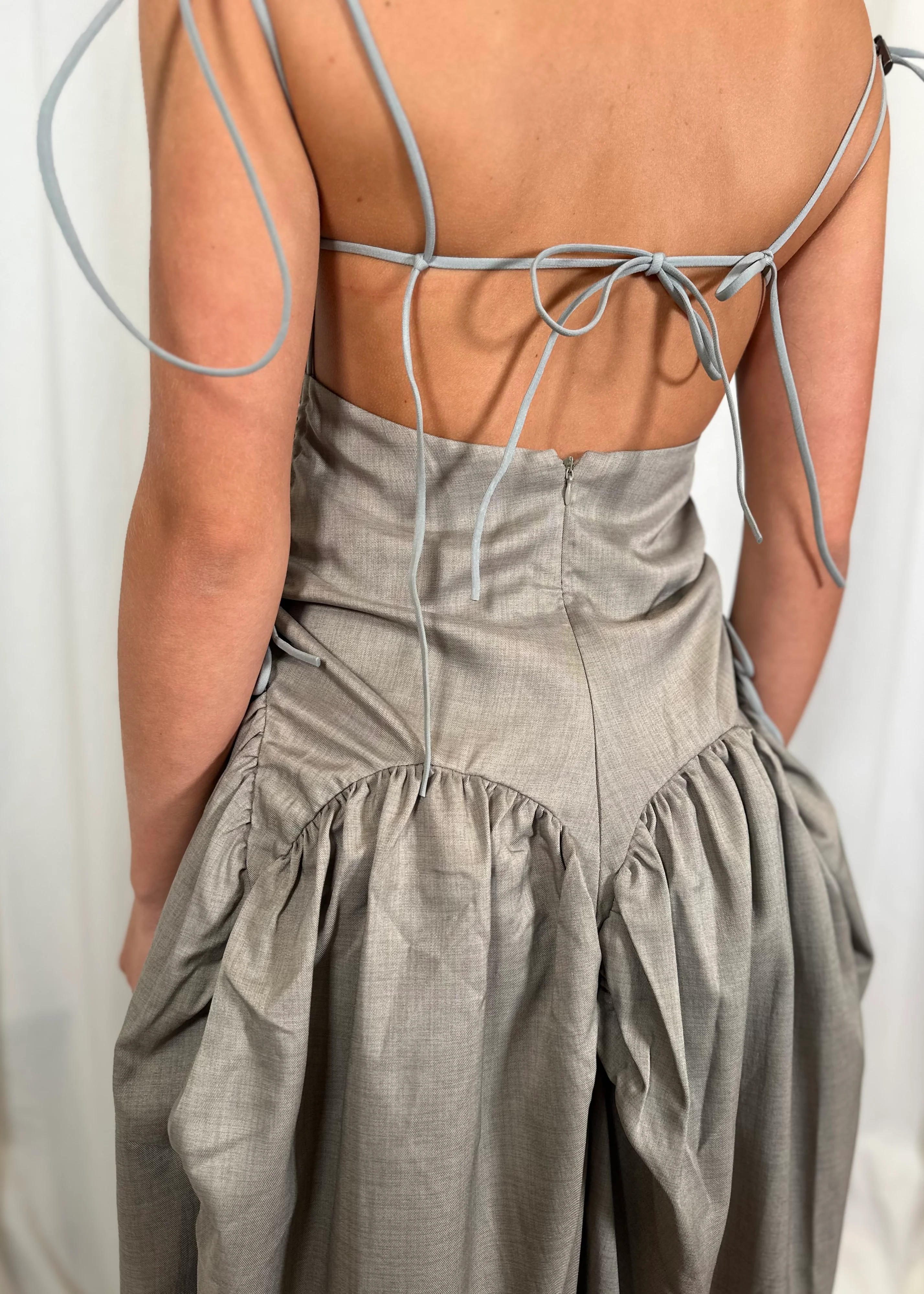 Open Back Cami Bubble Maxi Dress - Image 7
