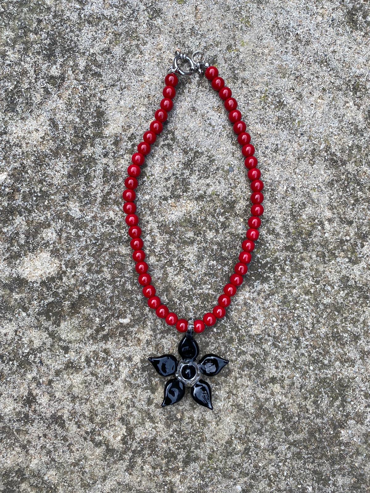 Pimpollo Necklace Black & Red - Image 2