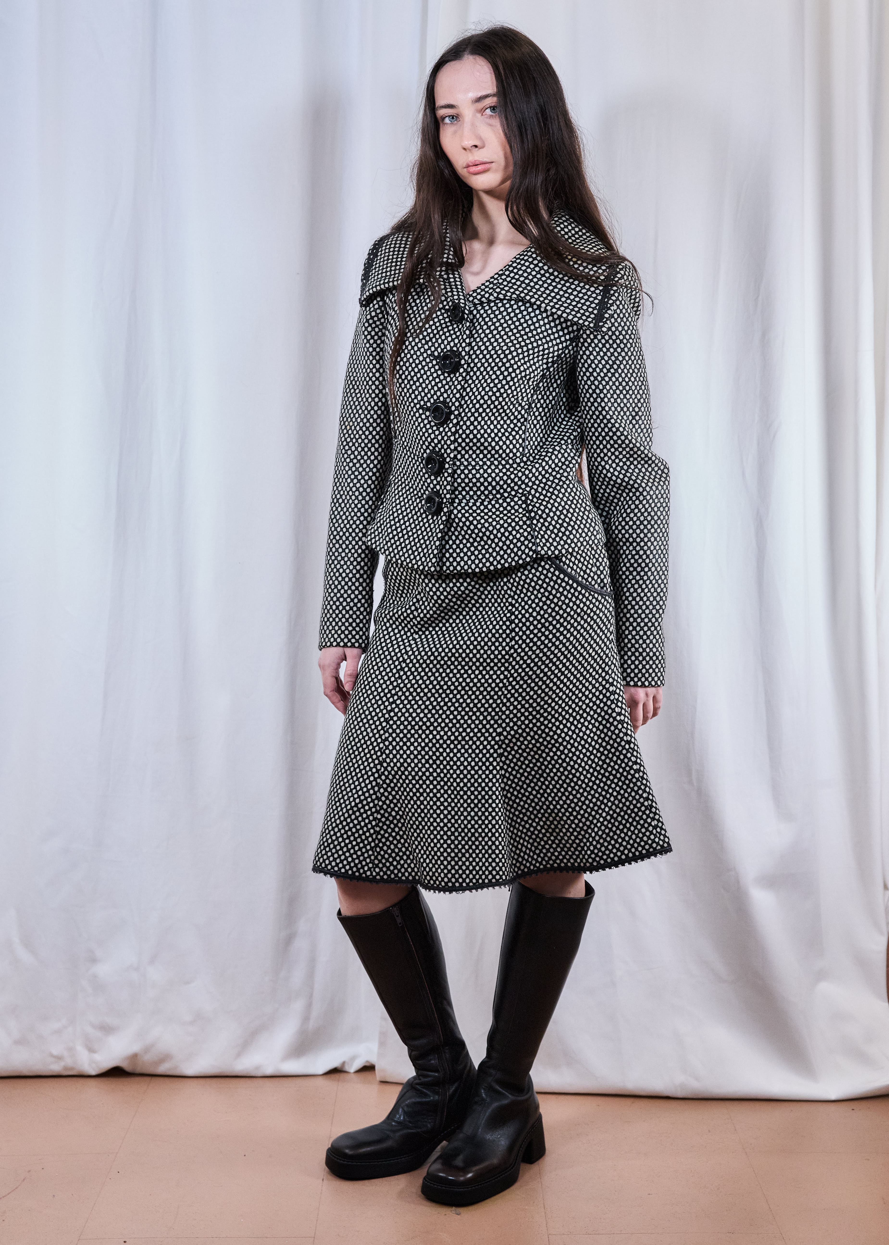 Polka Skirt and Jacket Co-ord