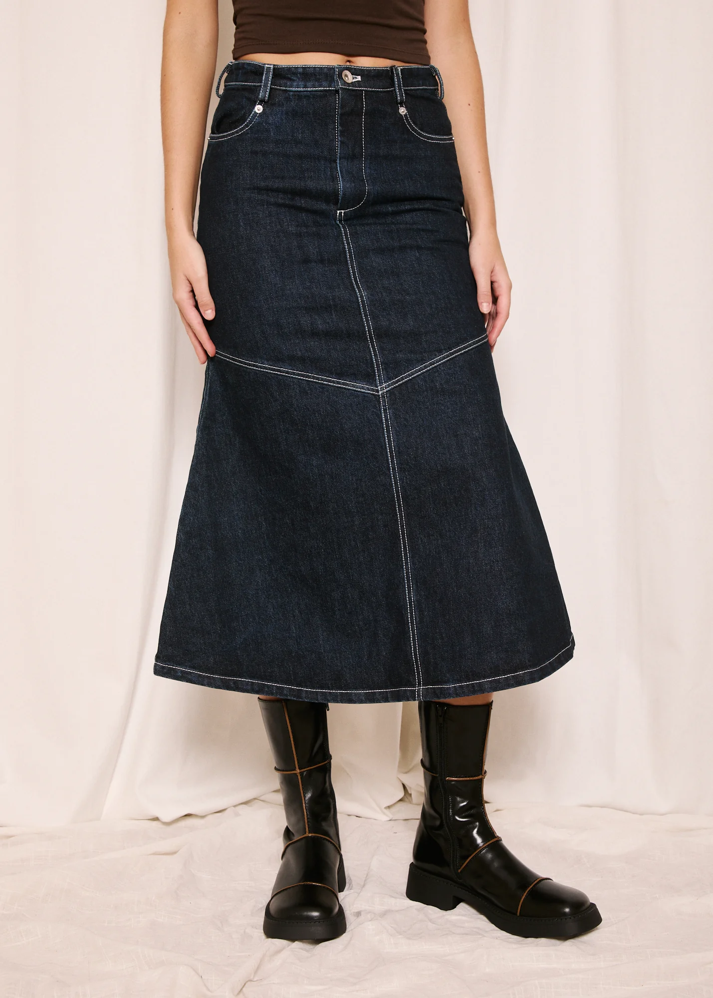 Ranch Skirt | Indigo