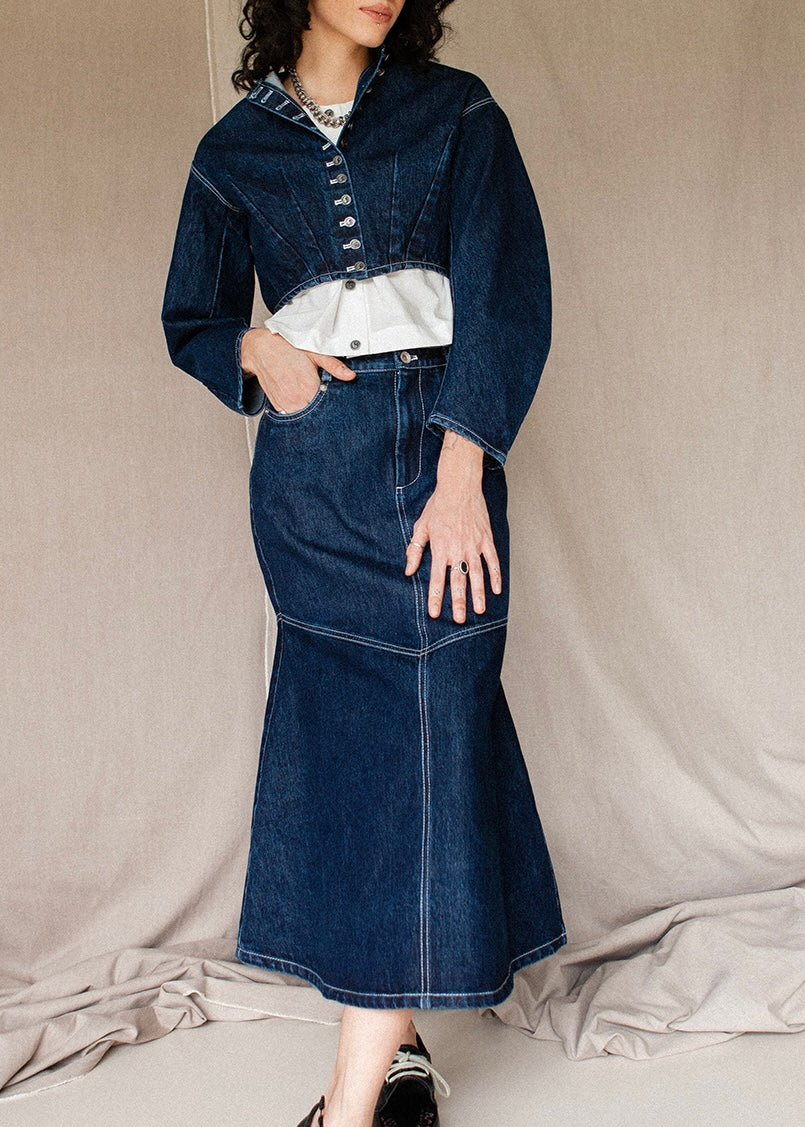 Bloomer Jacket | Indigo - Image 11