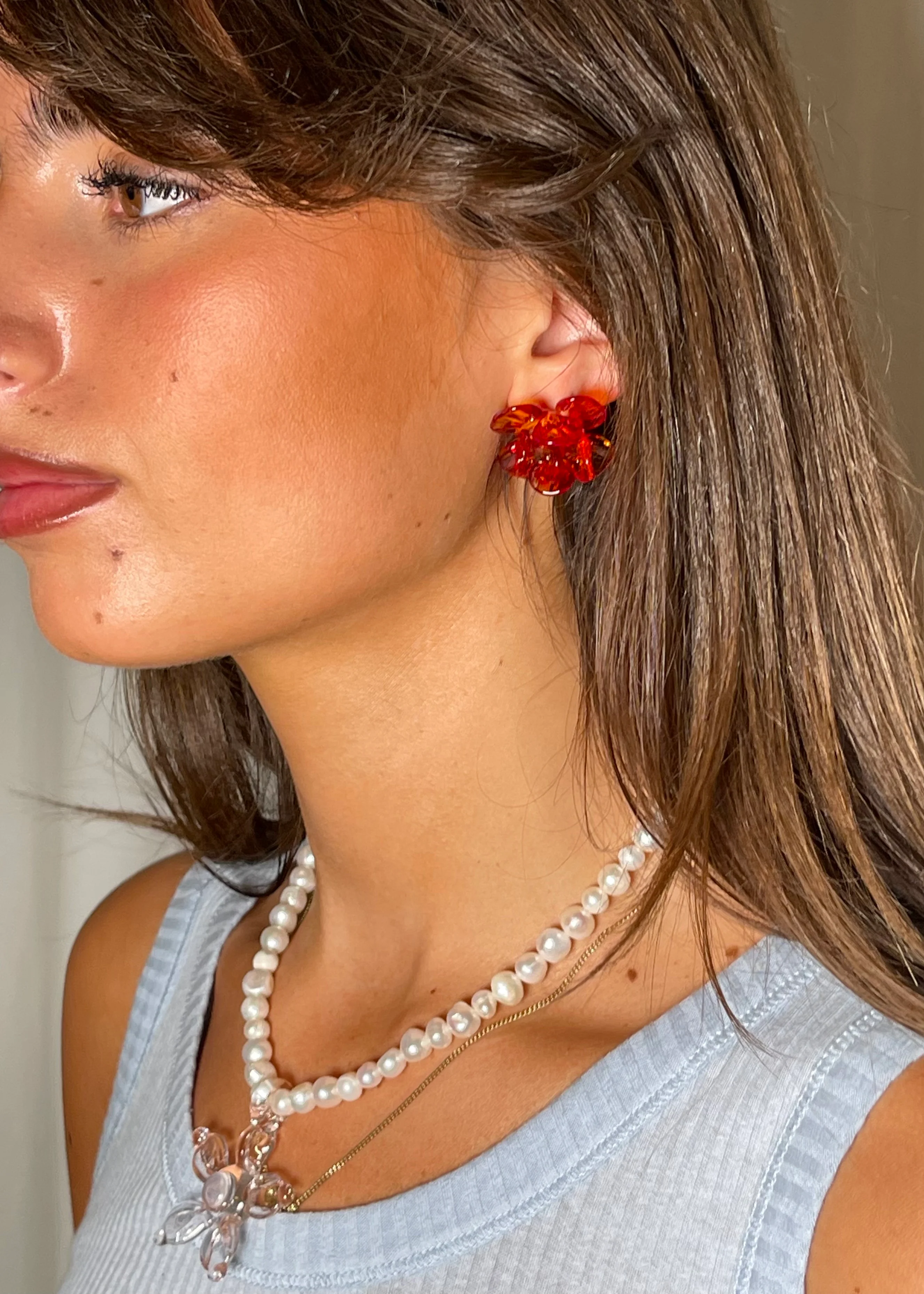 Red Roses Earrings - Image 4