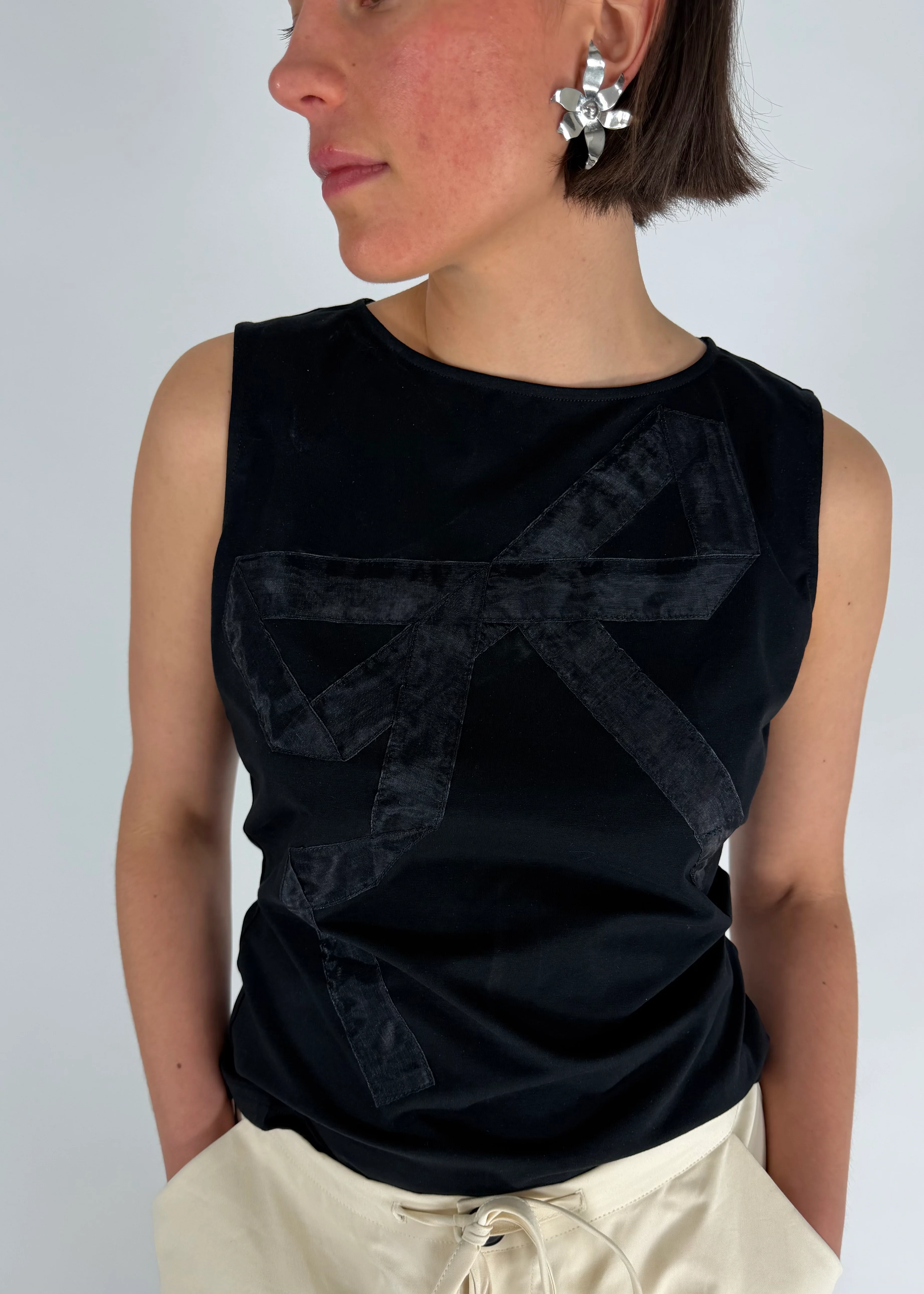 Ribbon Tank Black - Image 2