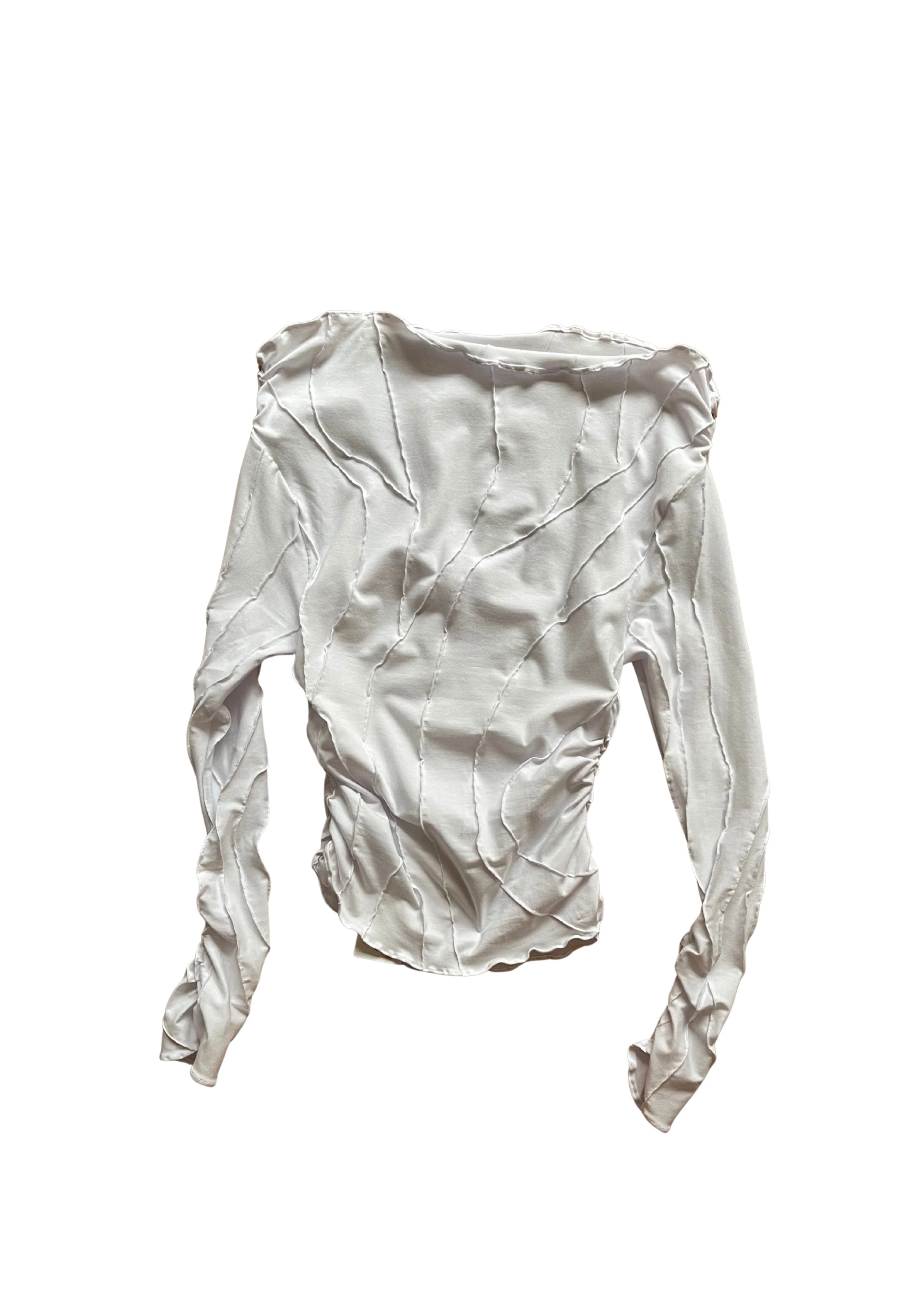 Ruched Top White - Image 14