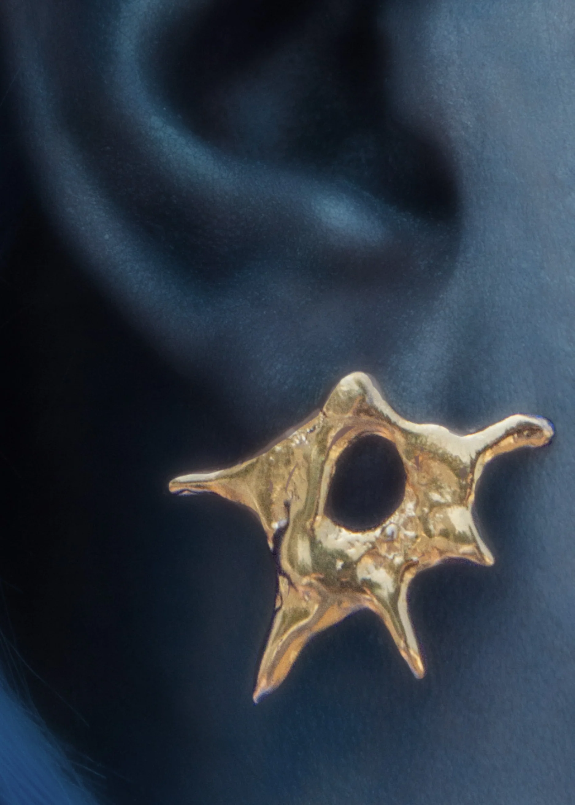 Supernova SN1054 Gold Earrings
