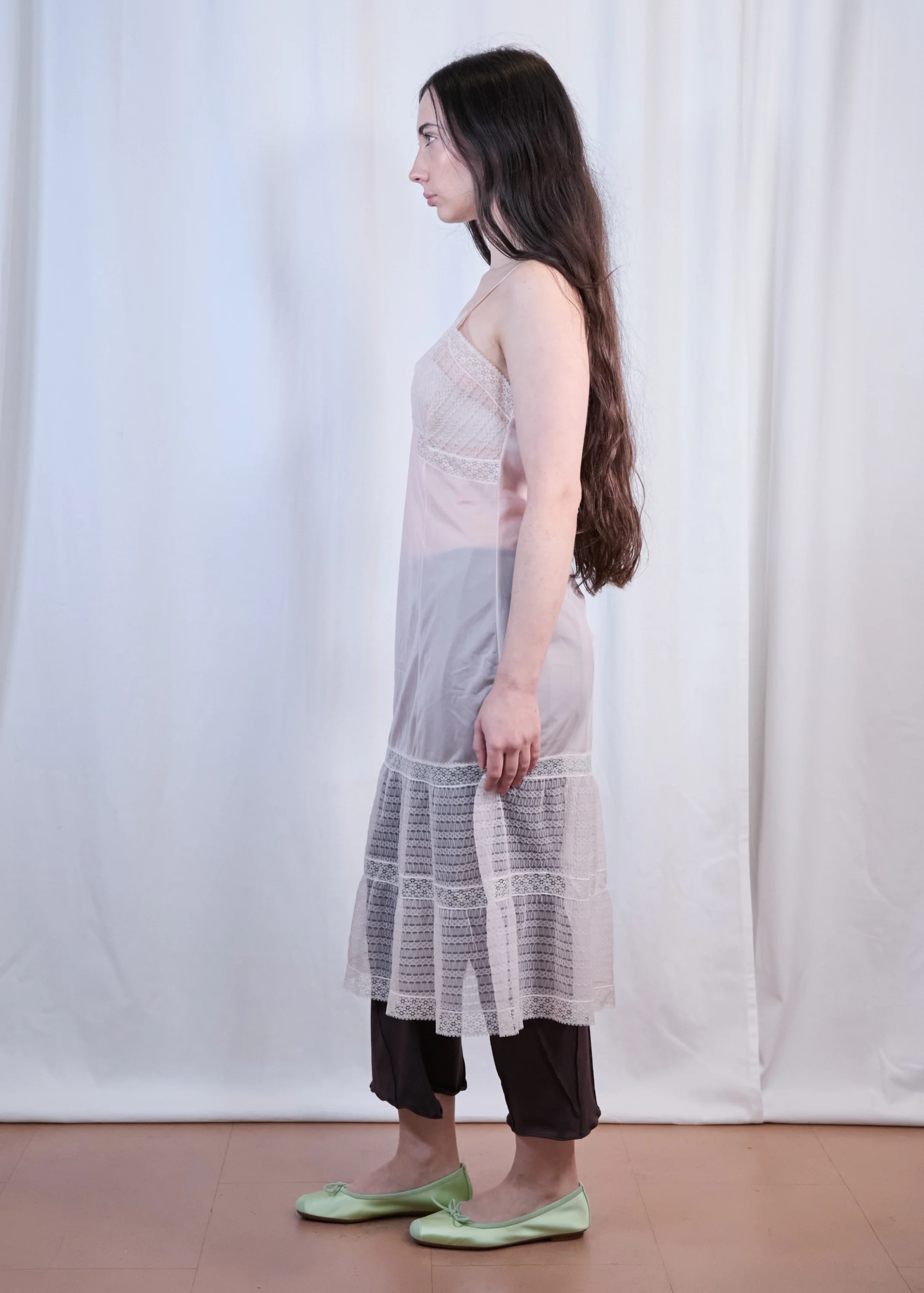 Baby Pink Lace Slip Dress - Image 6