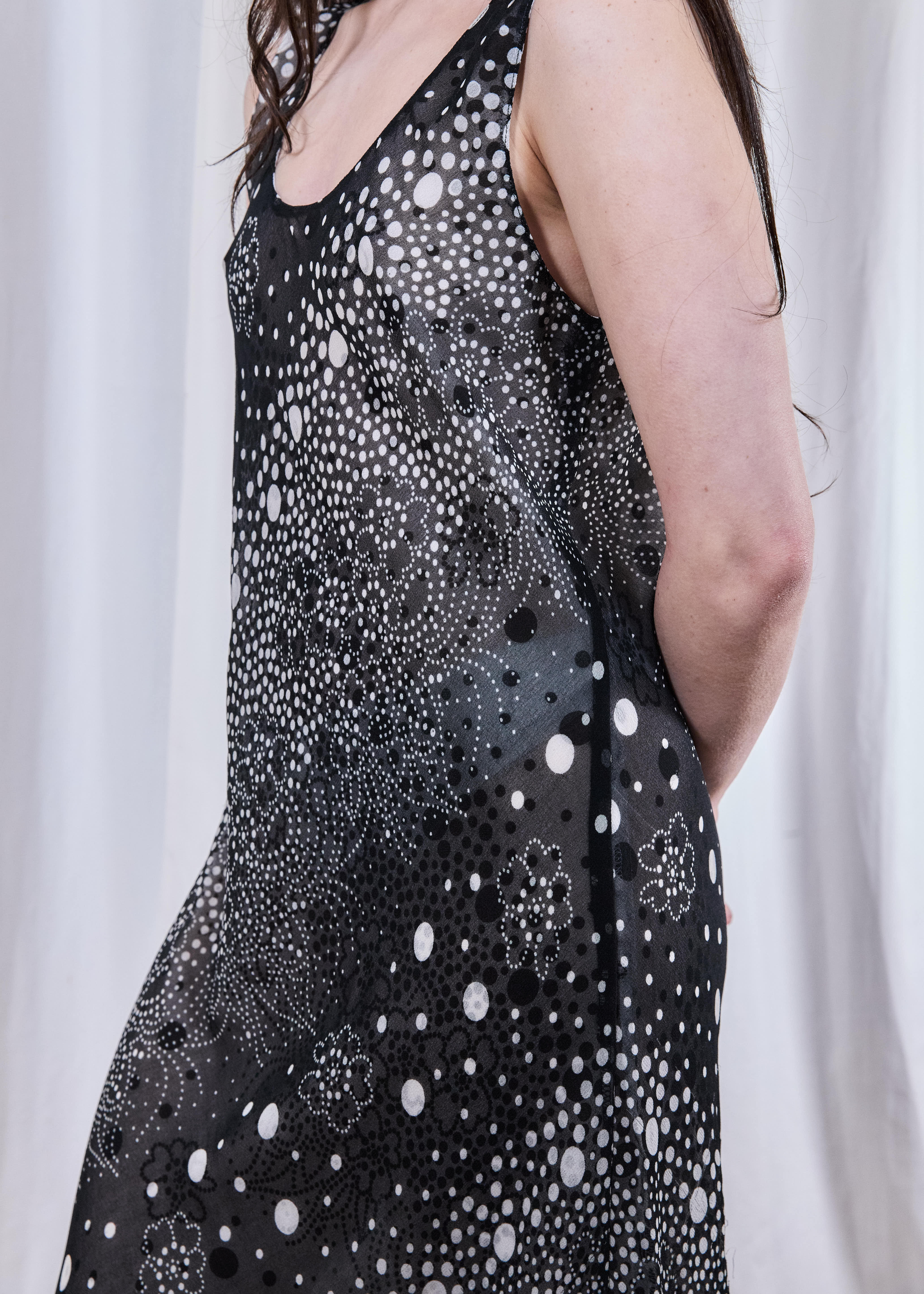 Vintage Reversible Floral Maxi Length Slip Dress - Image 7