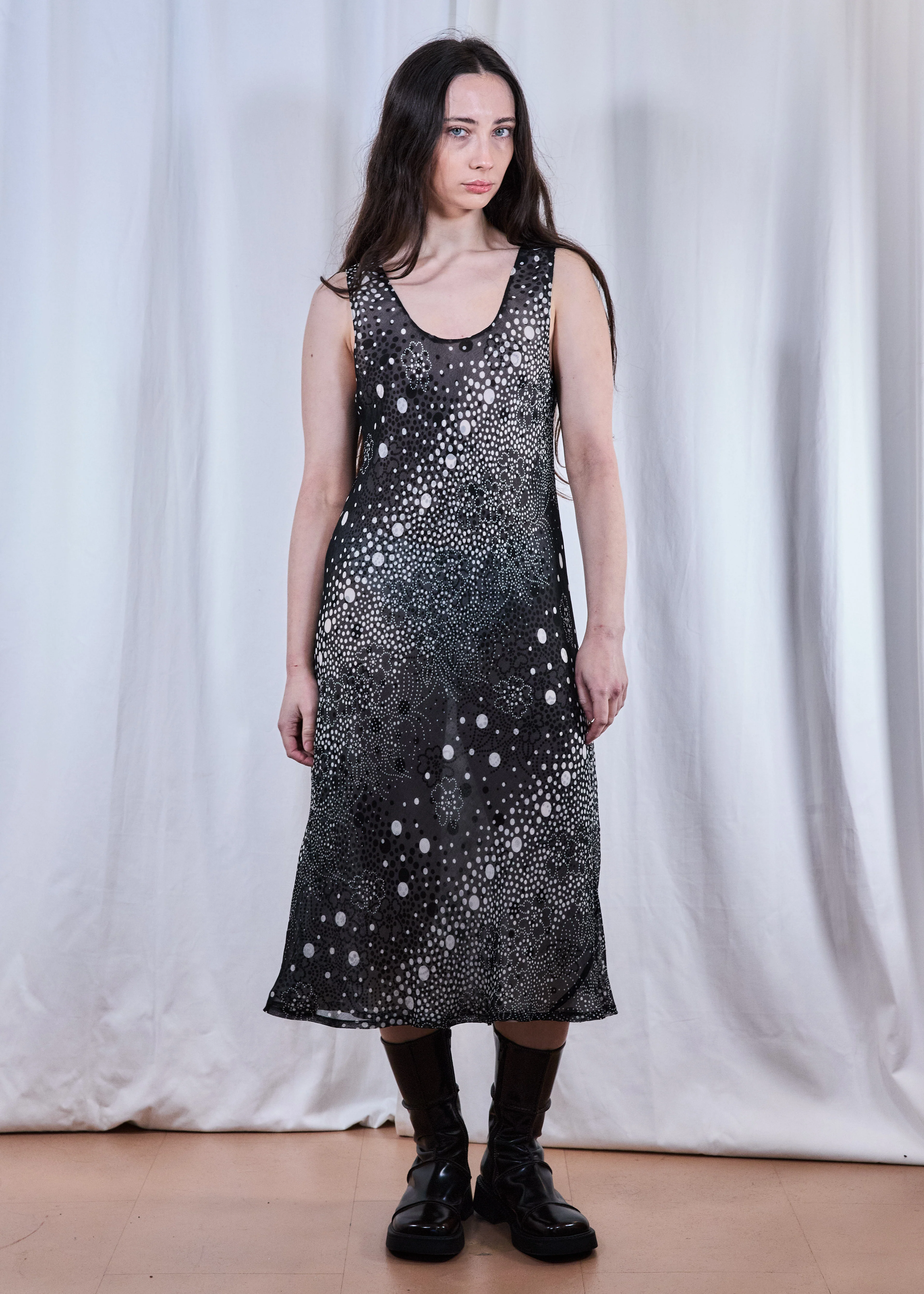 Vintage Reversible Floral Maxi Length Slip Dress - Image 8