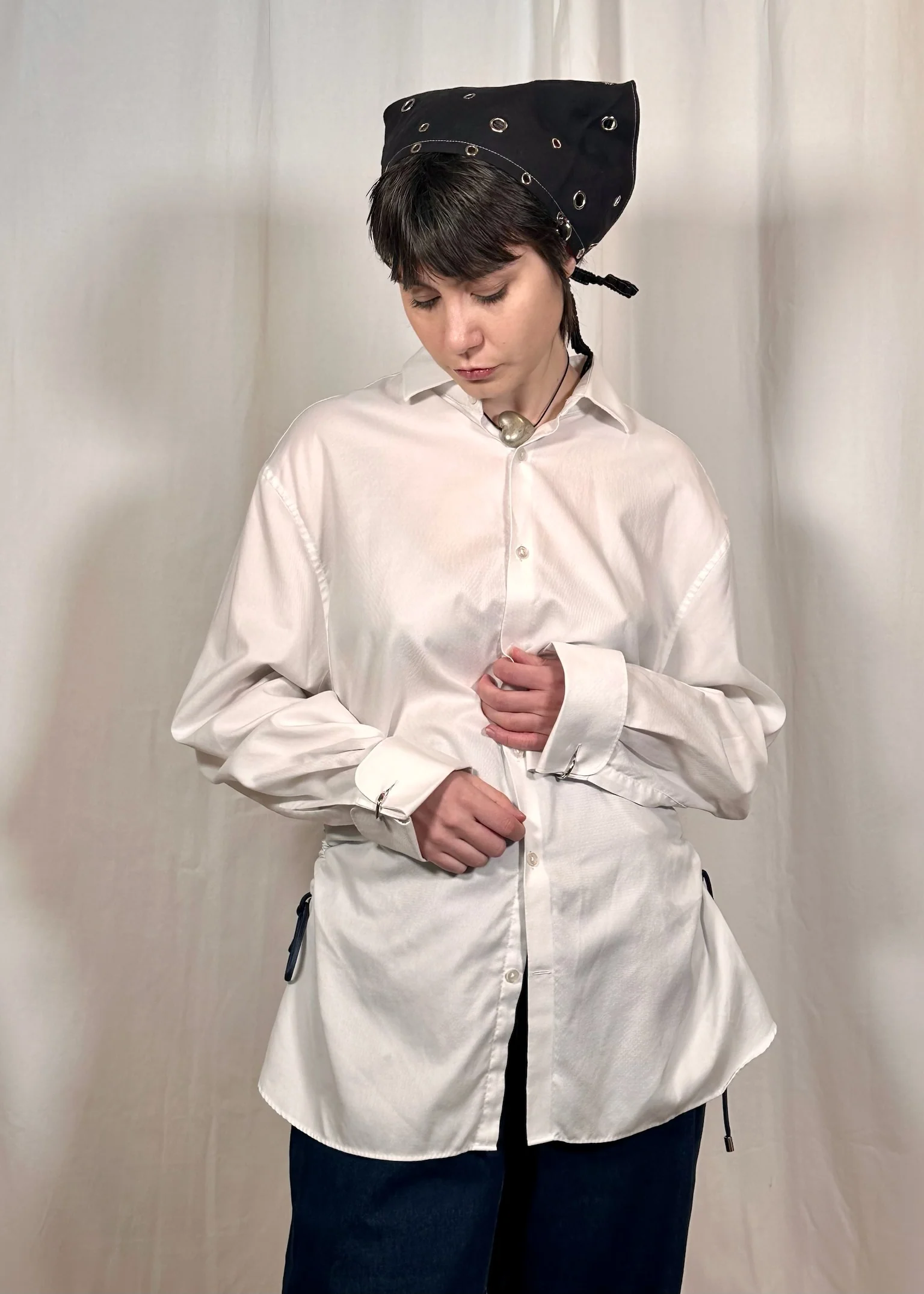 White Cinch Shirt - Image 2